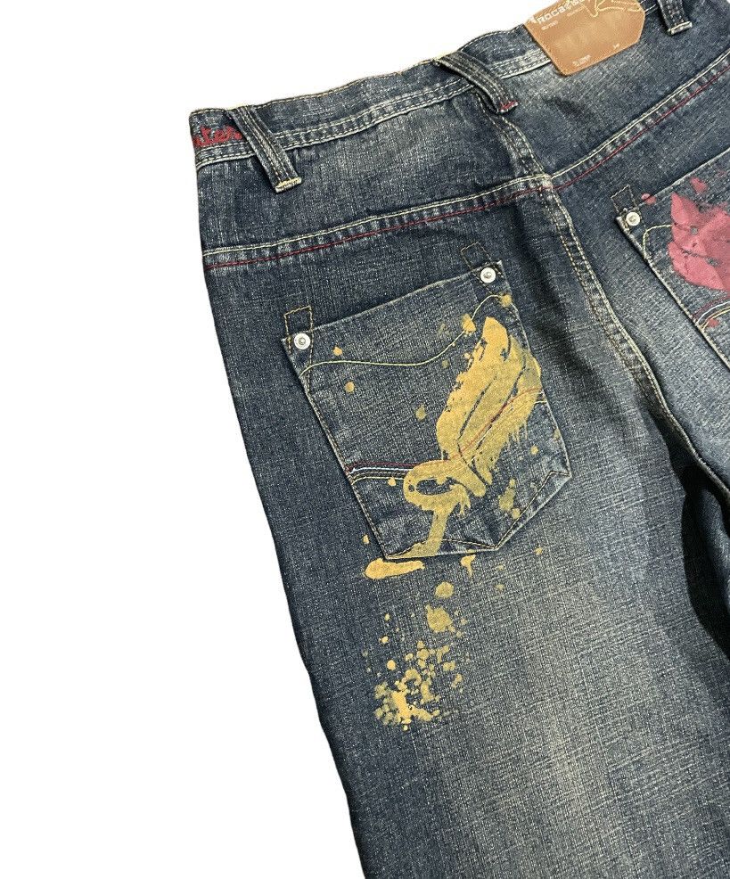 Rocawear Rocawear Stonewash Double Sided Painter Logo Jeans Size US 30 / EU 46 - 7 Thumbnail
