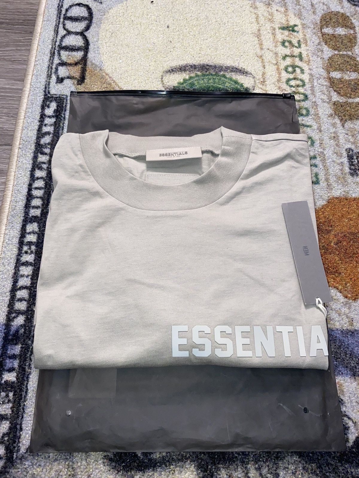 image of Essentials Short-Sleeve Logo T Shirt Seal (X ), Men's (Size 2XL)