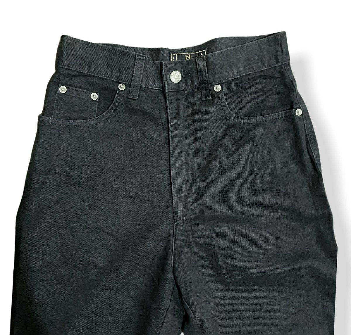 Fendi × Vintage Vintage Fendi Double FF Embroidery Back Pocket Jeans Size US 27 - 7 Thumbnail