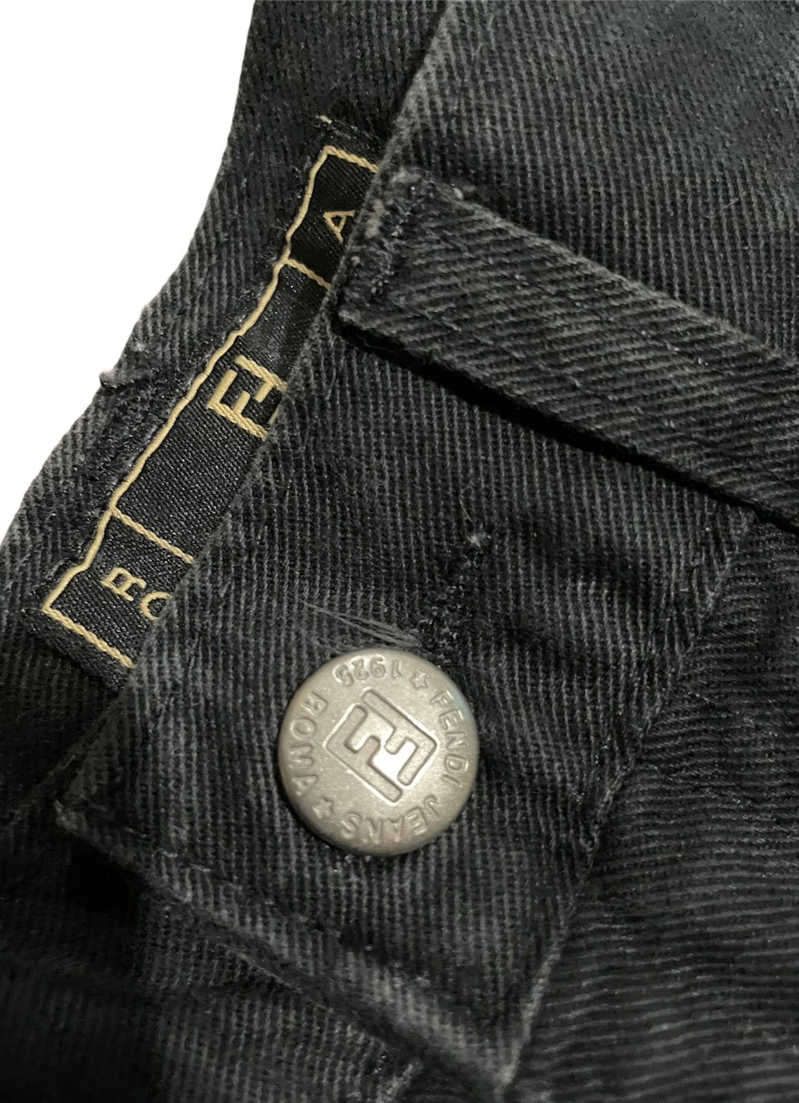Fendi × Vintage Vintage Fendi Double FF Embroidery Back Pocket Jeans Size US 27 - 12 Thumbnail