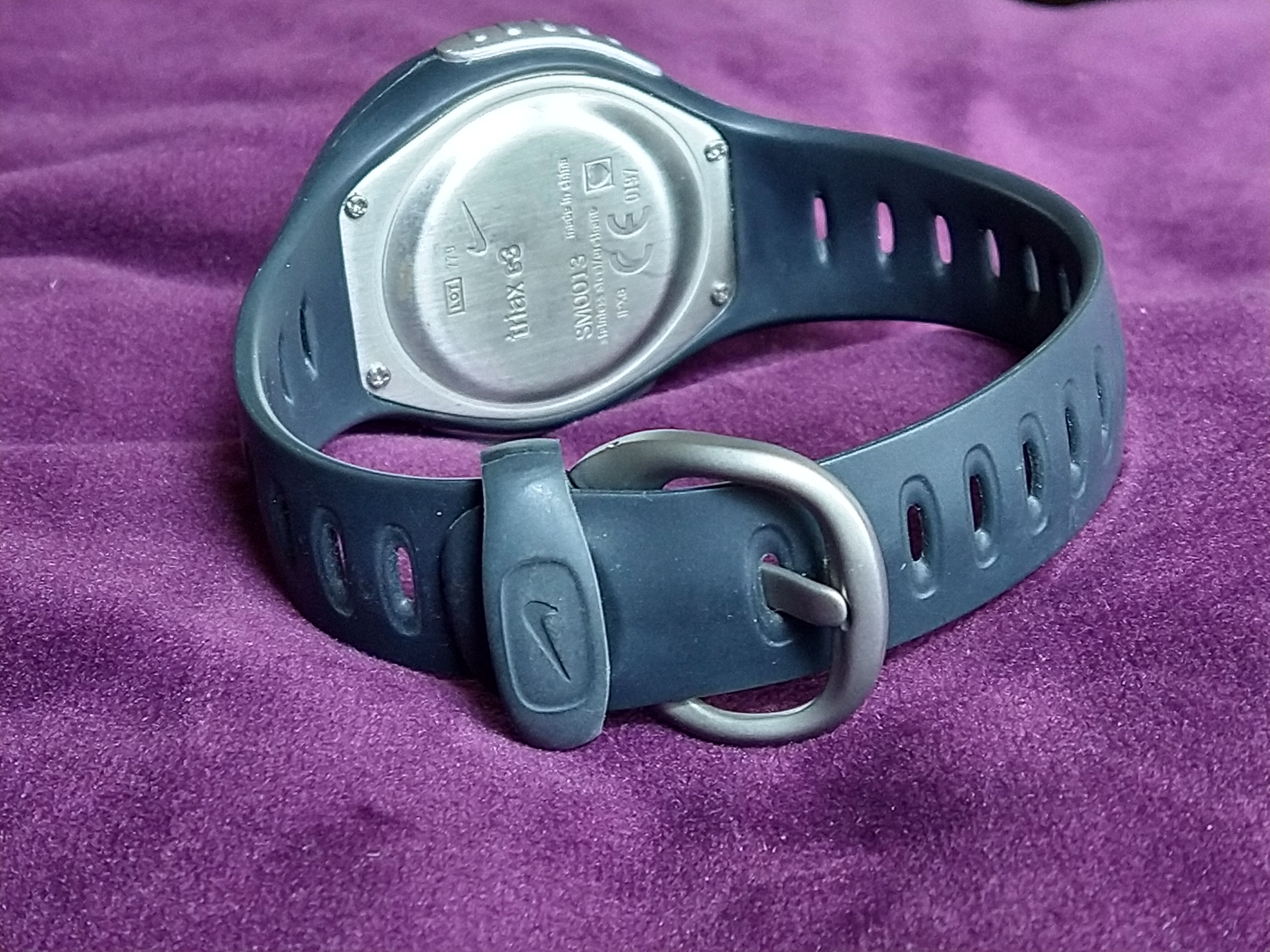 Nike Nike Triax C3 Watch Gray Silver Digital Rubber Sports Y2K Size ONE SIZE - 8 Thumbnail