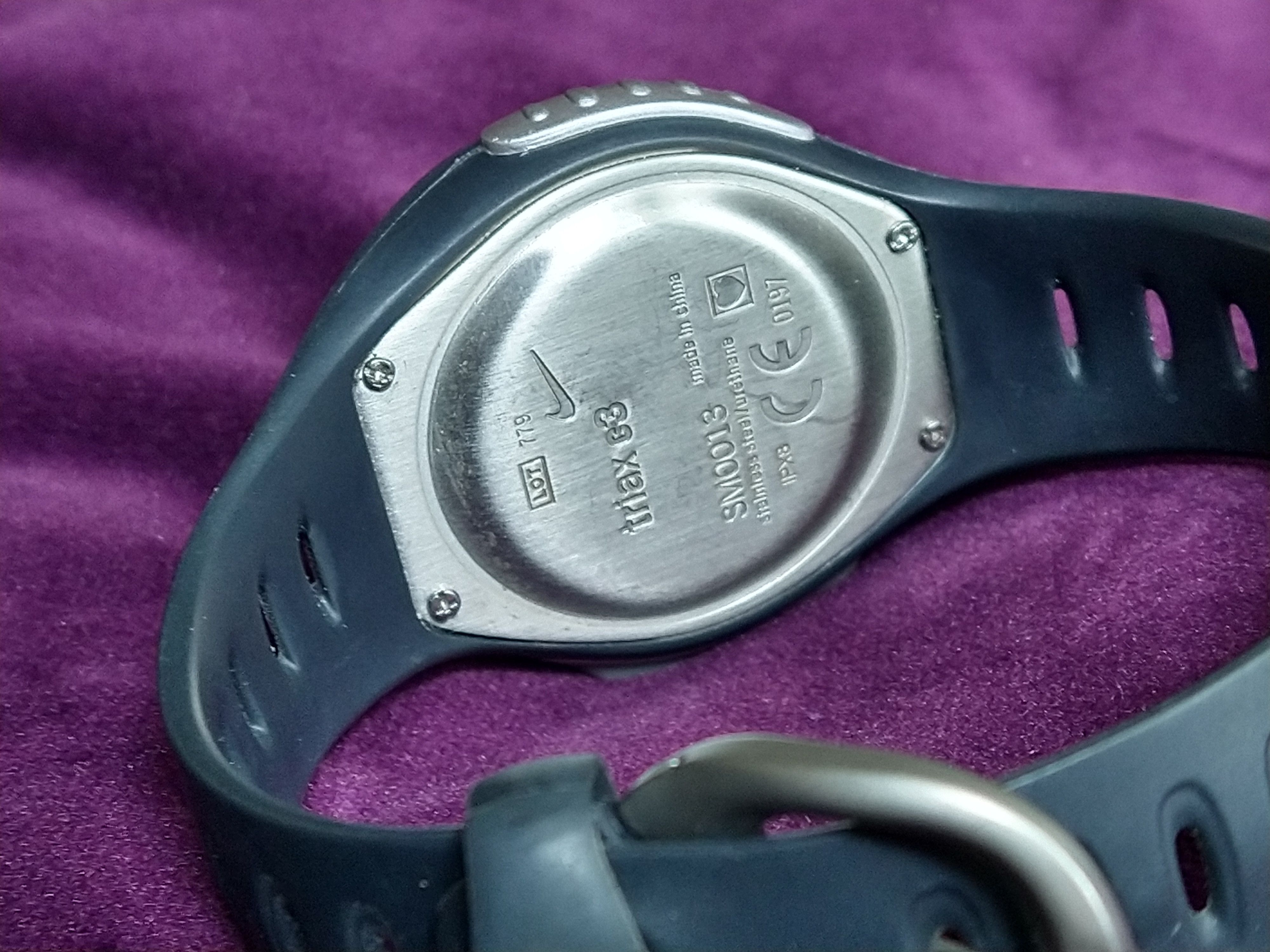 Nike Nike Triax C3 Watch Gray Silver Digital Rubber Sports Y2K Size ONE SIZE - 9 Thumbnail