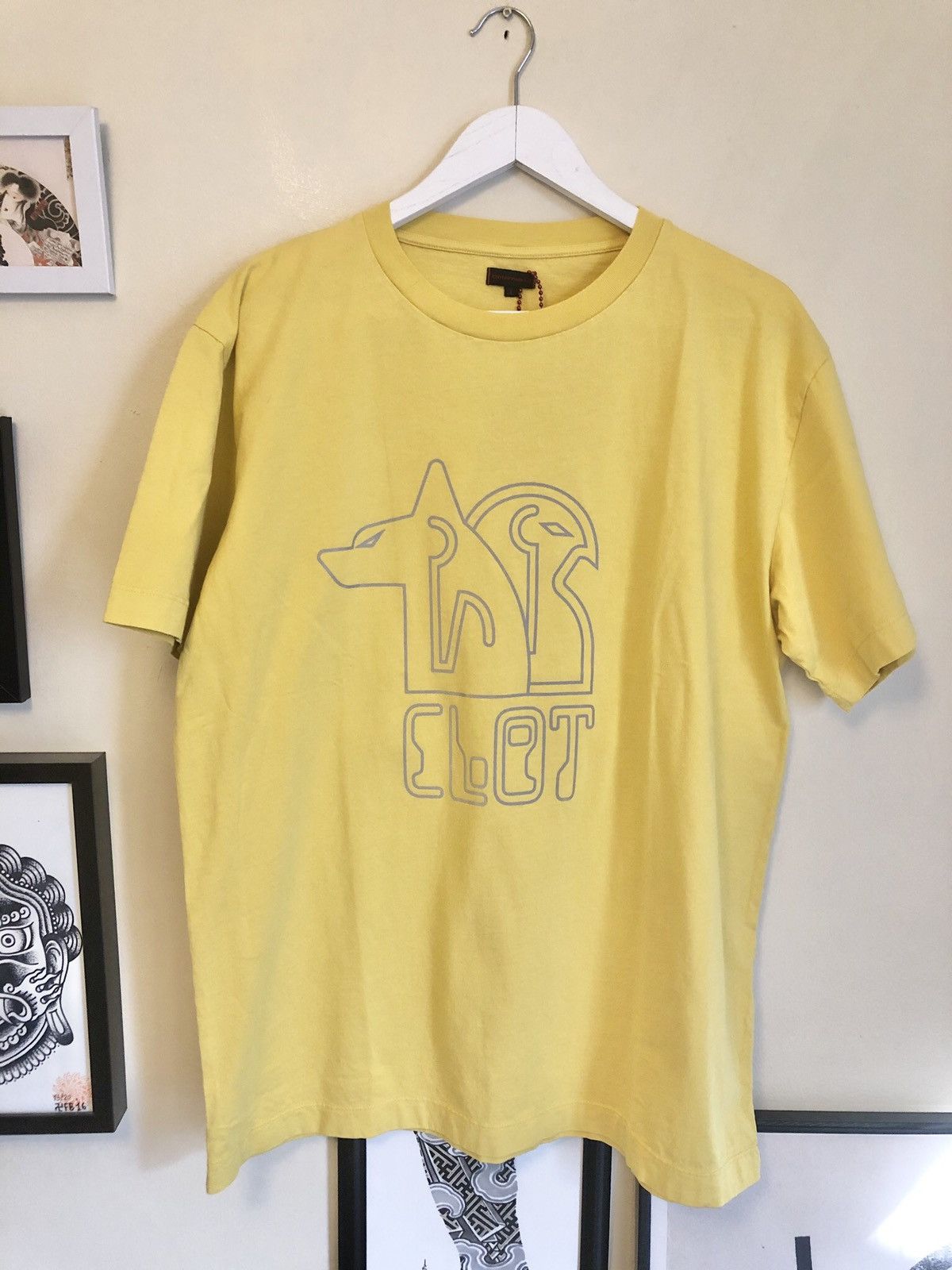 Clot Hong Kong Egyptian gods reflective m3 t-shirt