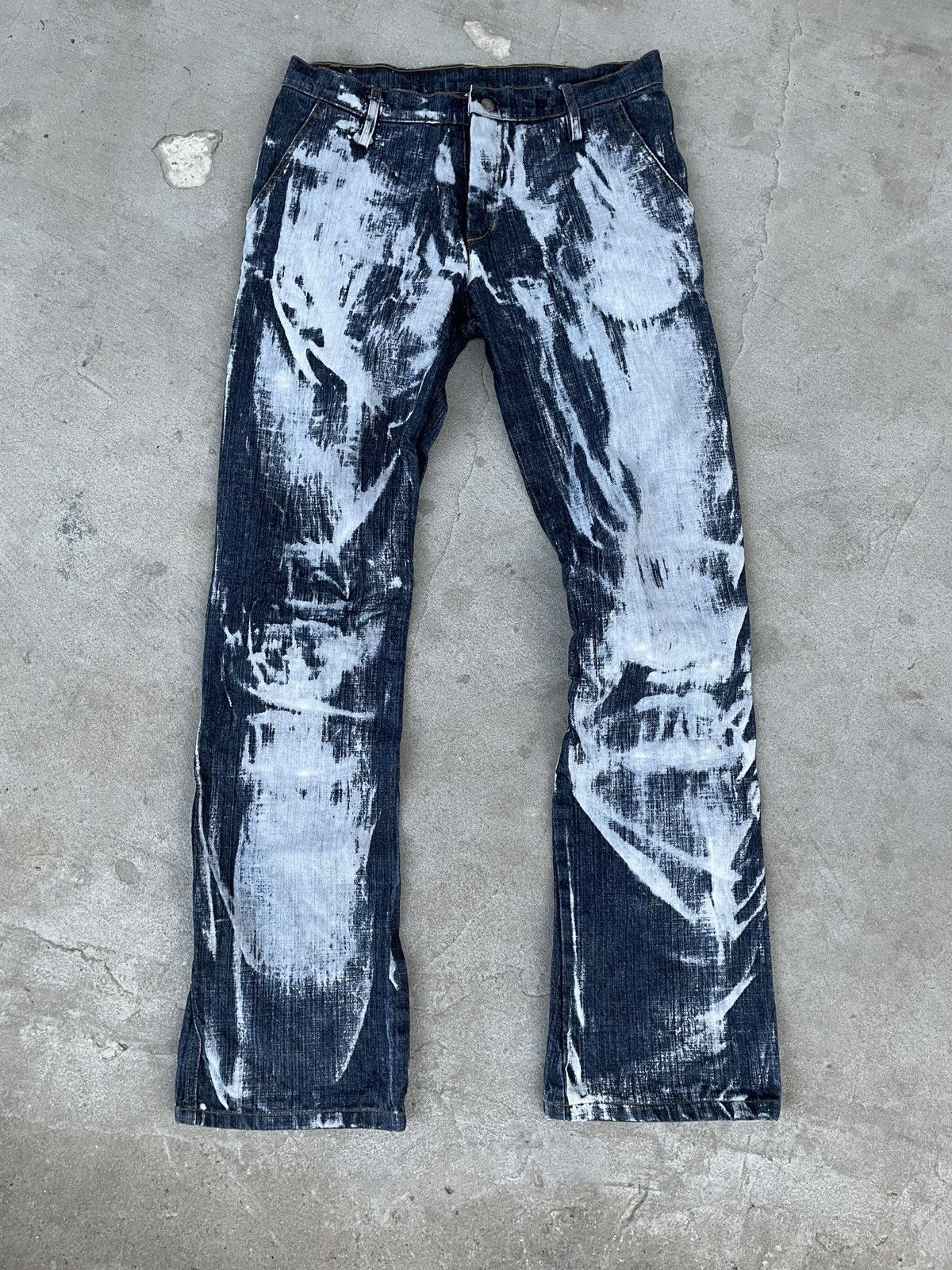 Designer × Vintage Vintage Japanese brand jeans bleached designer Size US 30 / EU 46 - 6 Thumbnail