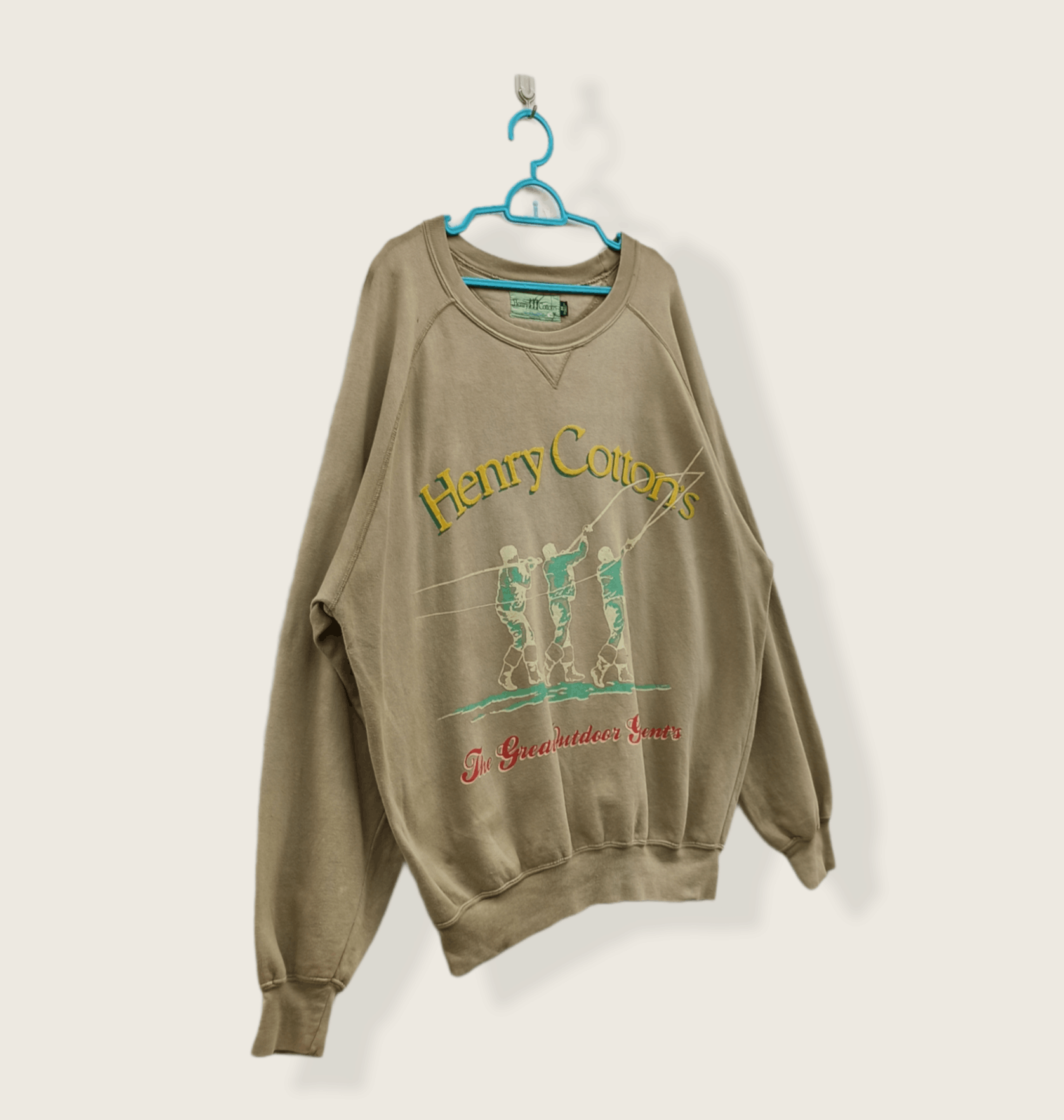 Henry Cotton's × Vintage Vintage Henry Cotton Sun Faded sweatshirt Size US M / EU 48-50 / 2 - 2 Thumbnail