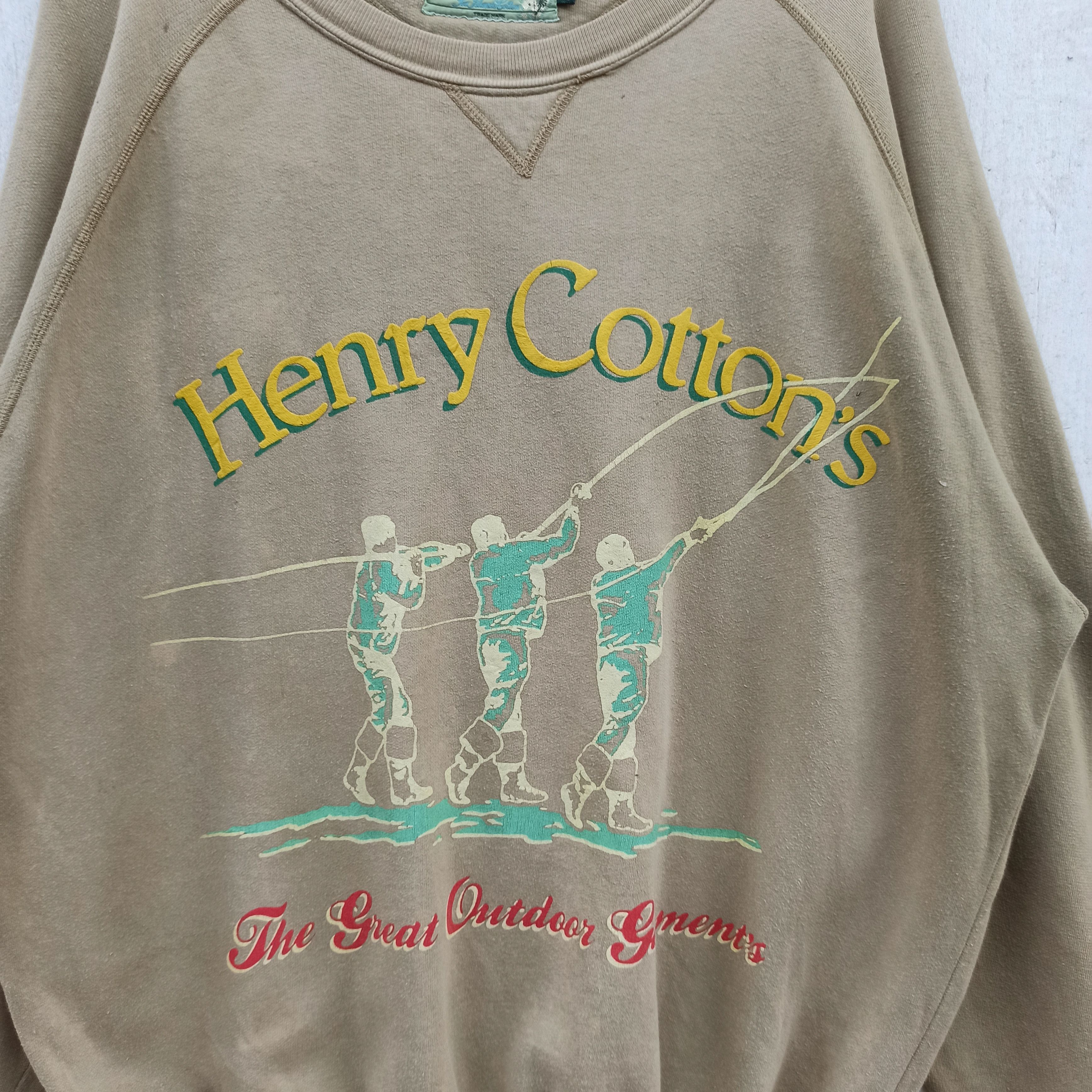 Henry Cotton's × Vintage Vintage Henry Cotton Sun Faded sweatshirt Size US M / EU 48-50 / 2 - 4 Thumbnail