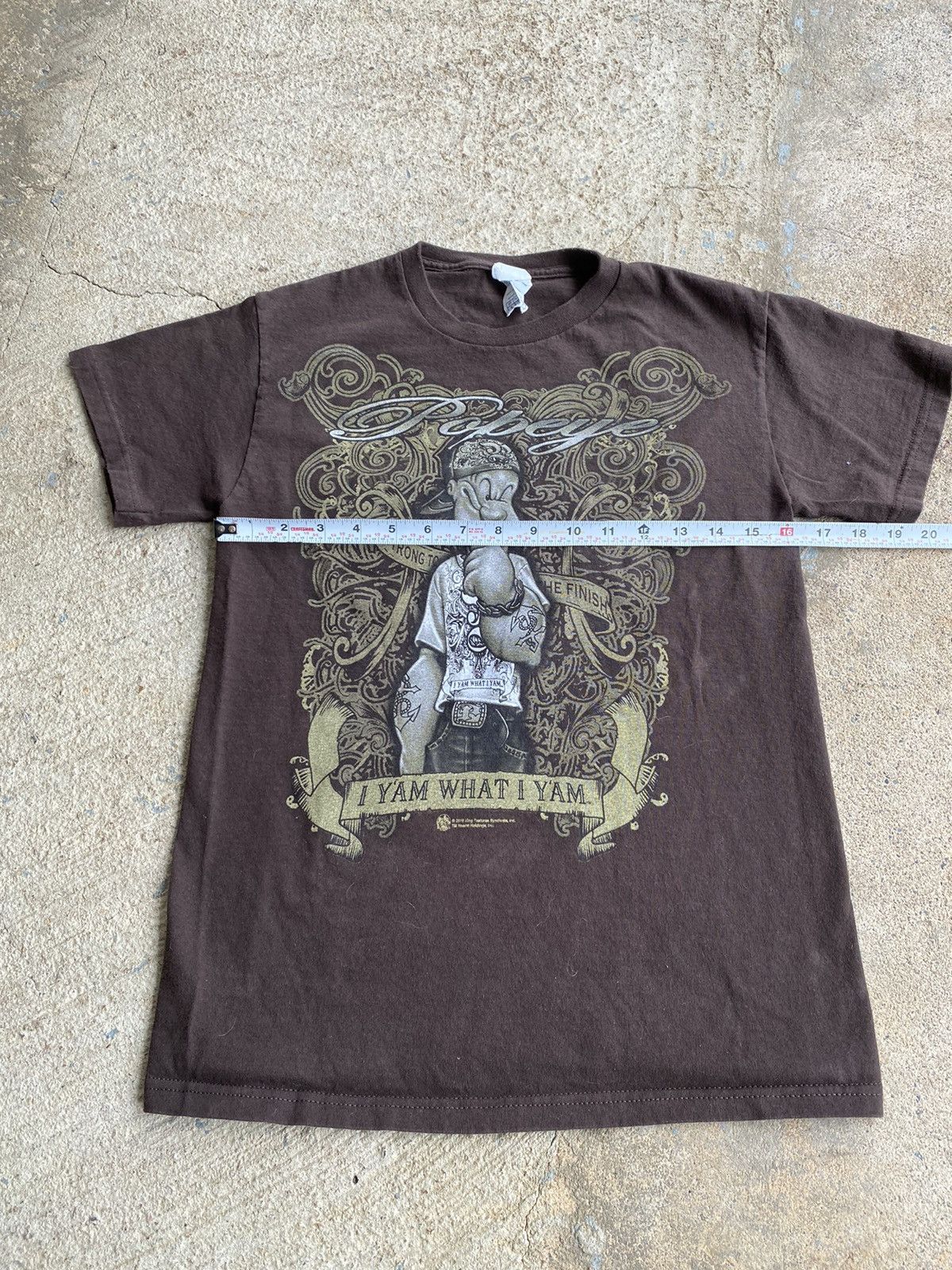 Cartoon Network × Vintage Vintage Y2K Gangster Popeye I Yam What I Yam Cartoon Shirt Size US S / EU 44-46 / 1 - 8 Thumbnail
