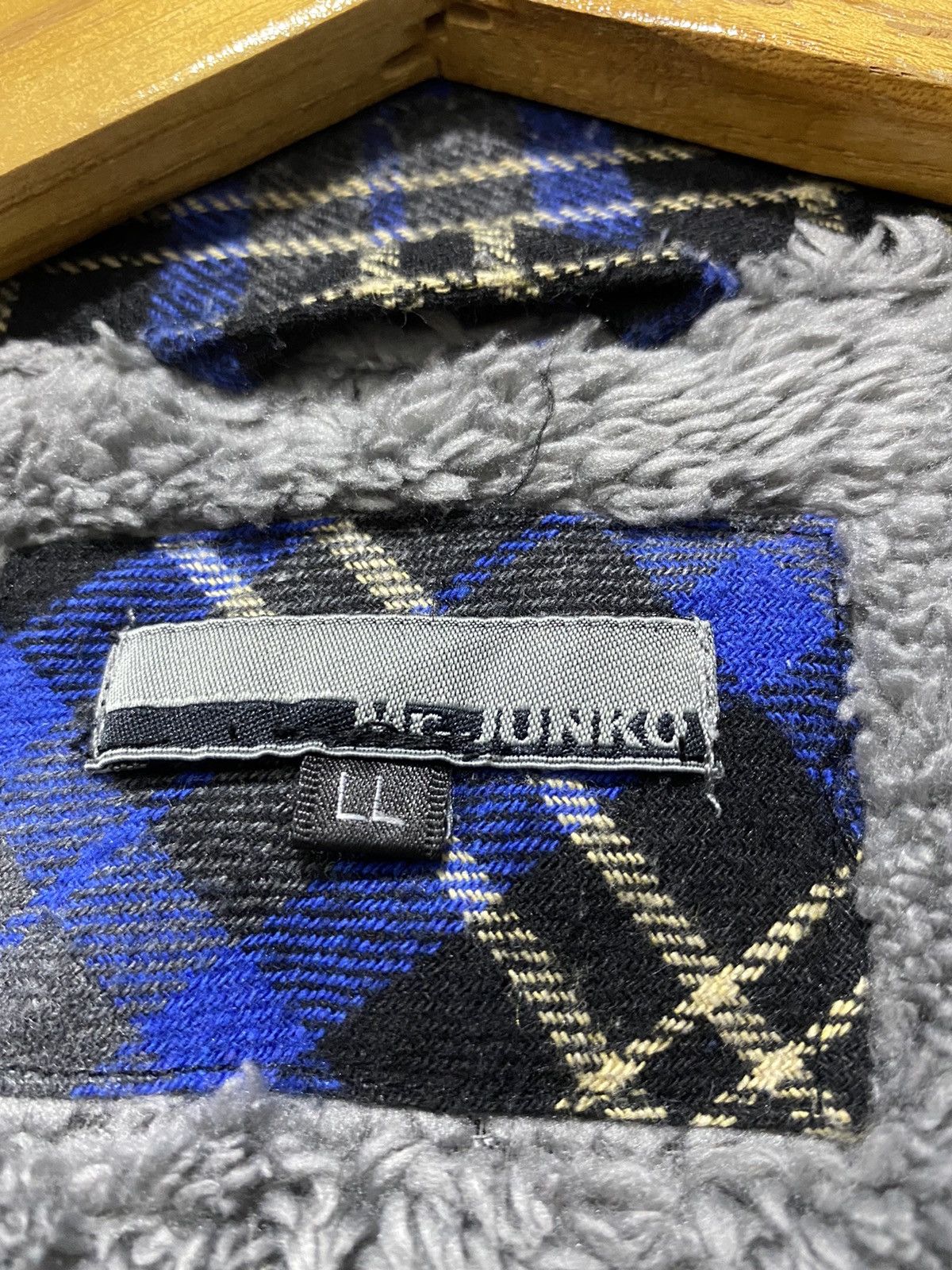 Flannel × Vintage delete today💥KenyeWest Mr Junko Flanel Sherpa Button Shirt Size US L / EU 52-54 / 3 - 9 Thumbnail