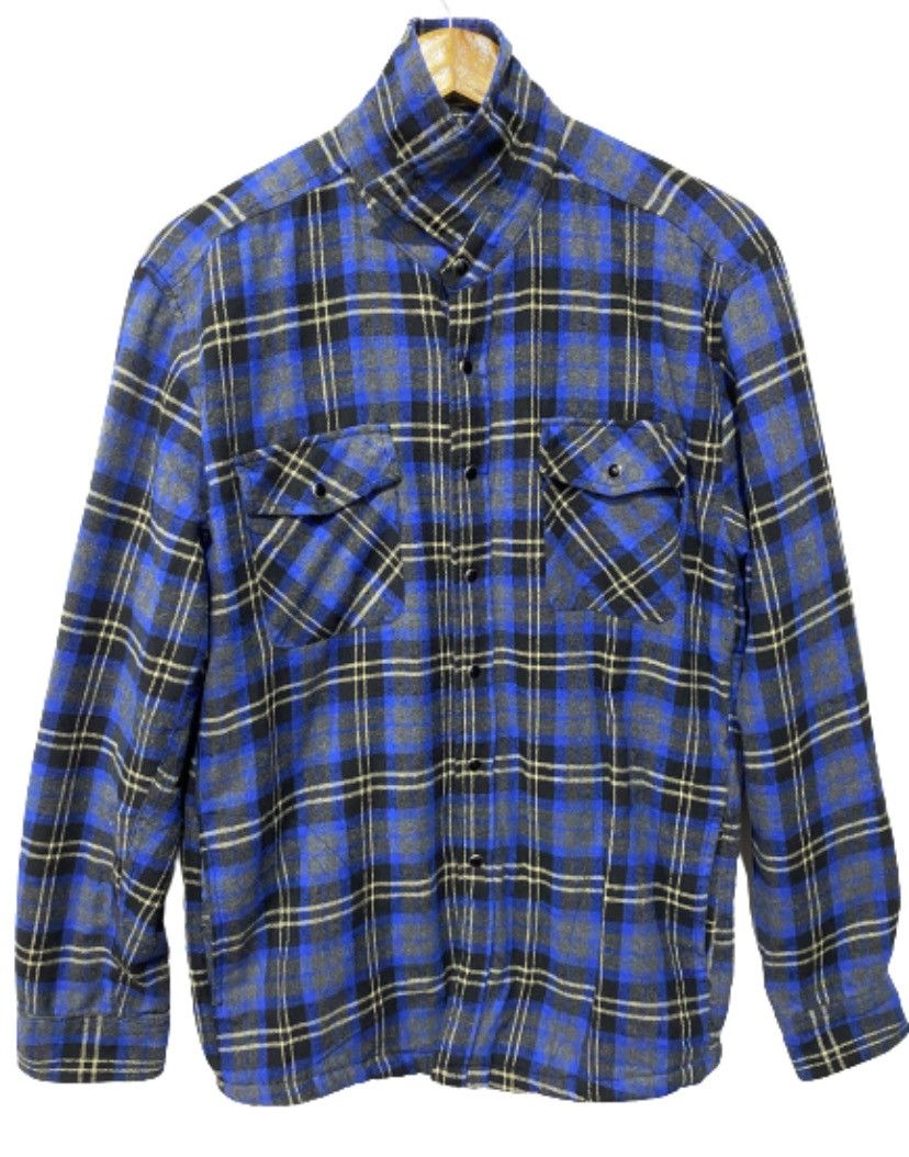 Flannel × Vintage delete today💥KenyeWest Mr Junko Flanel Sherpa Button Shirt Size US L / EU 52-54 / 3 - 8 Thumbnail