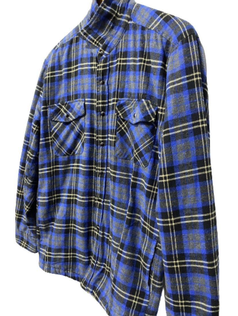 Flannel × Vintage delete today💥KenyeWest Mr Junko Flanel Sherpa Button Shirt Size US L / EU 52-54 / 3 - 2 Thumbnail