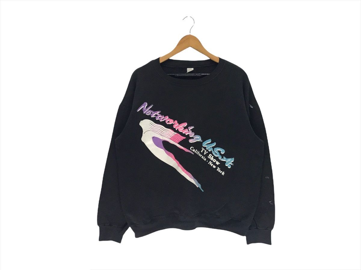 Vintage Vintage Networking USA Tv Show New York Sweatshirt Size US M / EU 48-50 / 2 - 1 Thumbnail