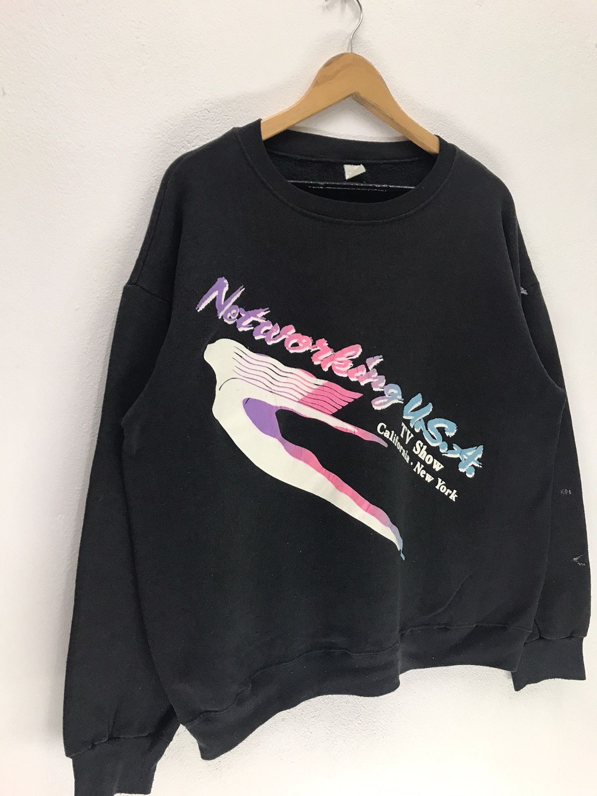 Vintage Vintage Networking USA Tv Show New York Sweatshirt Size US M / EU 48-50 / 2 - 4 Thumbnail