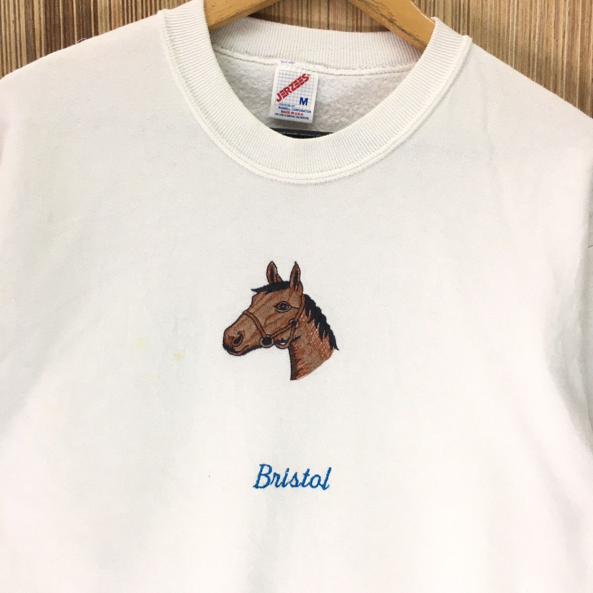 Vintage Vintage Bristol Horse Head Big Logo Sweatshirt Size US M / EU 48-50 / 2 - 2 Thumbnail