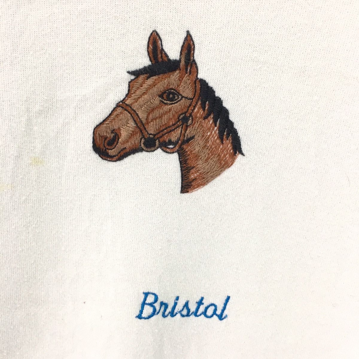 Vintage Vintage Bristol Horse Head Big Logo Sweatshirt Size US M / EU 48-50 / 2 - 3 Thumbnail