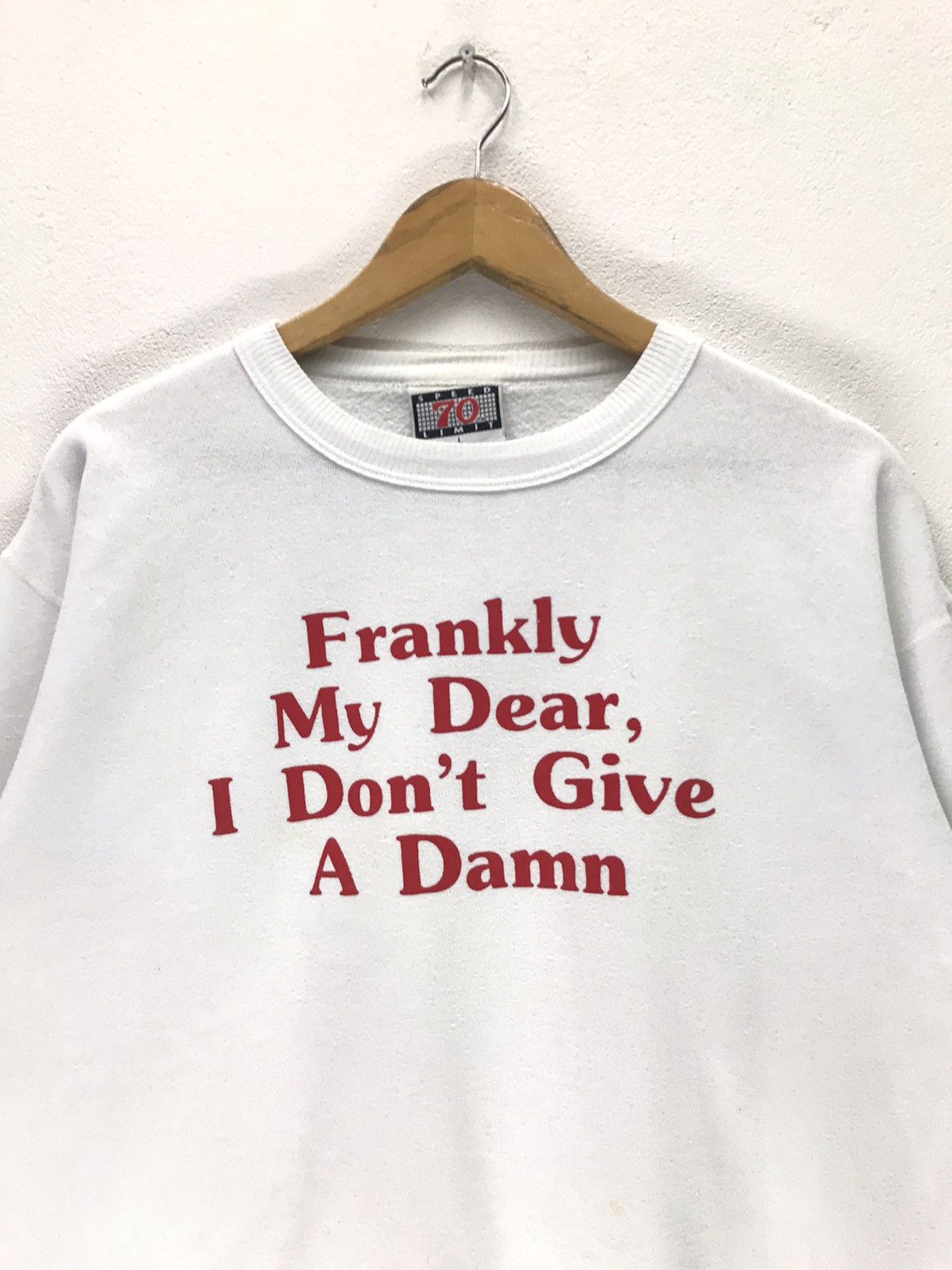 Other × Vintage Vintage Frankly My Dear, i Don’t Give A Dam Sweatshirt Size US S / EU 44-46 / 1 - 2 Thumbnail