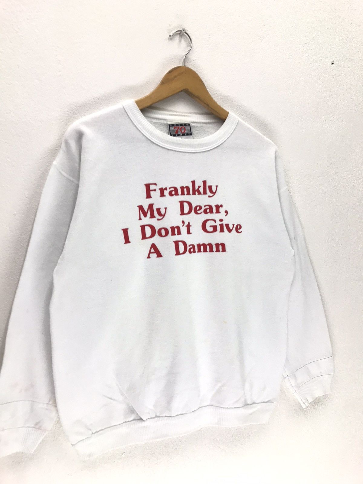 Other × Vintage Vintage Frankly My Dear, i Don’t Give A Dam Sweatshirt Size US S / EU 44-46 / 1 - 4 Thumbnail