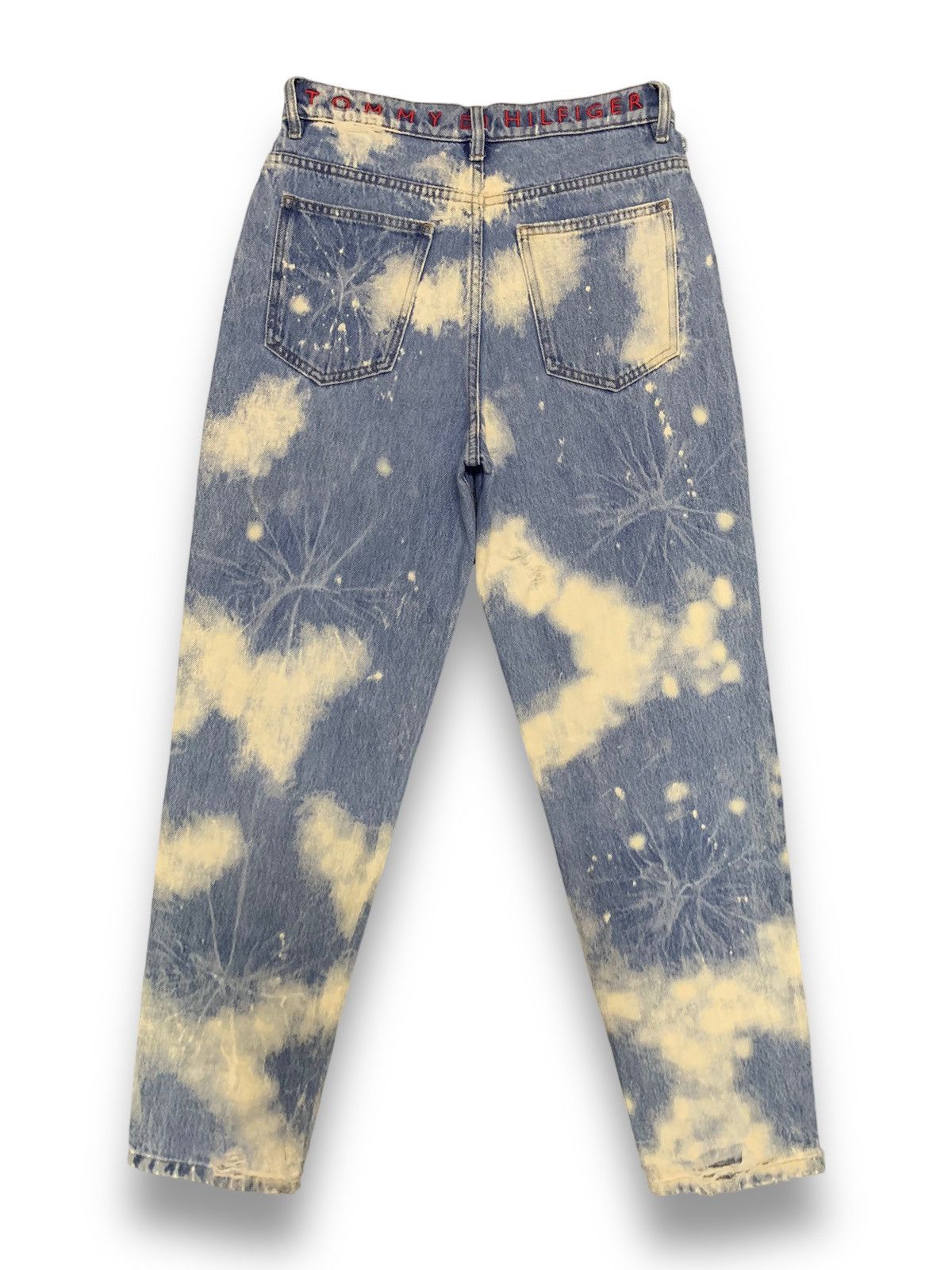 Tommy Hilfiger Y2K Tommy Hilfiger Acid Wash Distressed Jeans Made in Italy Size US 29 - 2 Thumbnail
