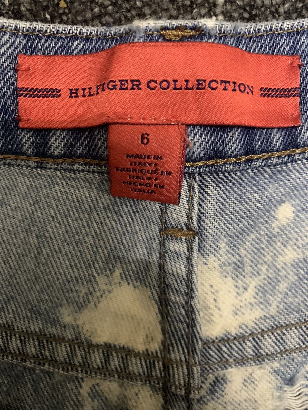Tommy Hilfiger Y2K Tommy Hilfiger Acid Wash Distressed Jeans Made in Italy Size US 29 - 16 Thumbnail