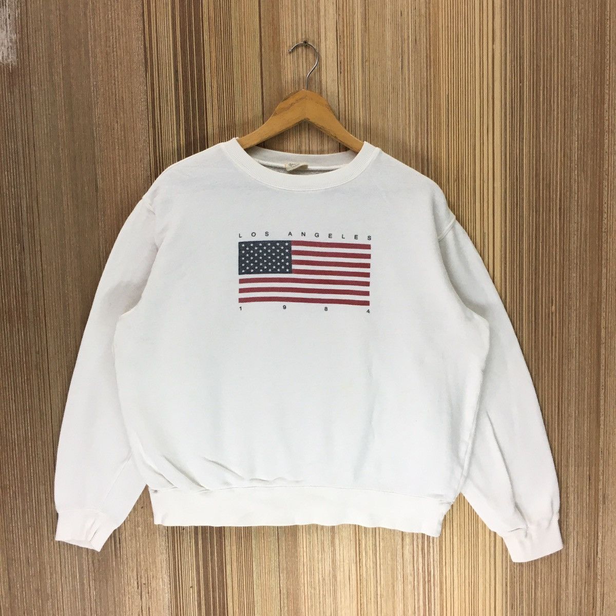 Vintage Vintage Los Angeles America Flag Big Logo Sweatshirt Size US M / EU 48-50 / 2 - 1 Thumbnail