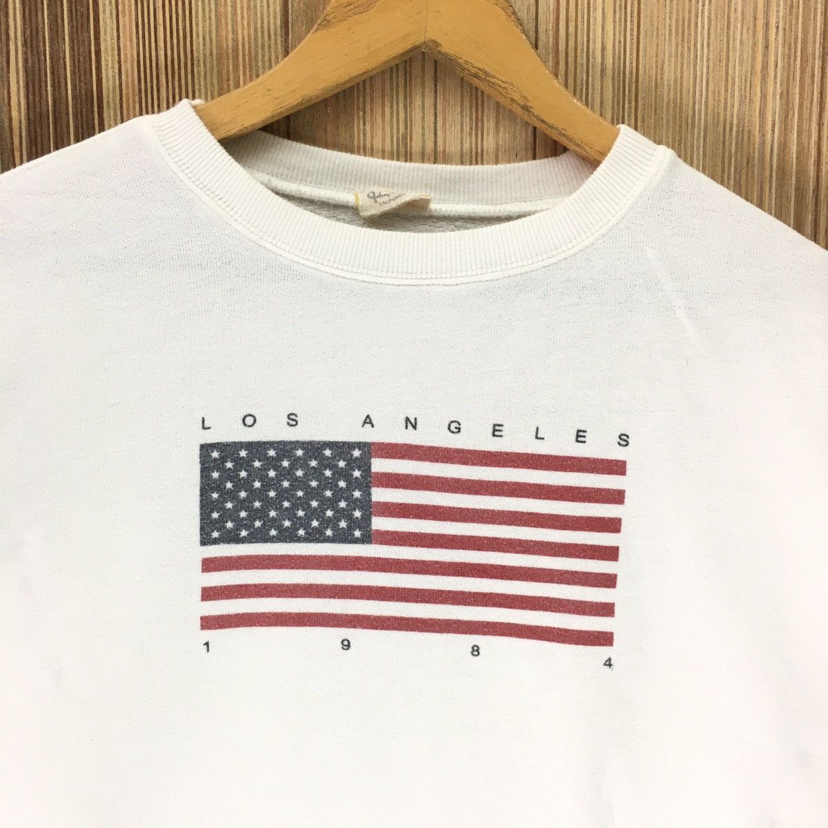 Vintage Vintage Los Angeles America Flag Big Logo Sweatshirt Size US M / EU 48-50 / 2 - 2 Thumbnail
