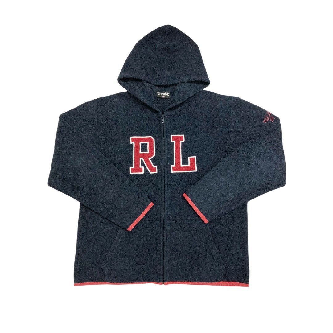 Polo Ralph Lauren 90's Polo Ralph Lauren fleece zipper hoodie Size US M / EU 48-50 / 2 - 2 Thumbnail