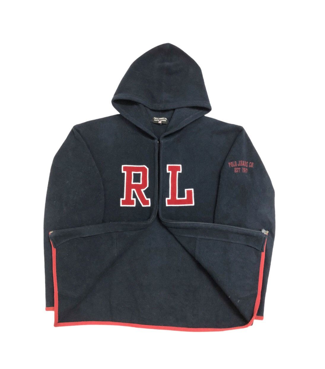 Polo Ralph Lauren 90's Polo Ralph Lauren fleece zipper hoodie Size US M / EU 48-50 / 2 - 6 Thumbnail