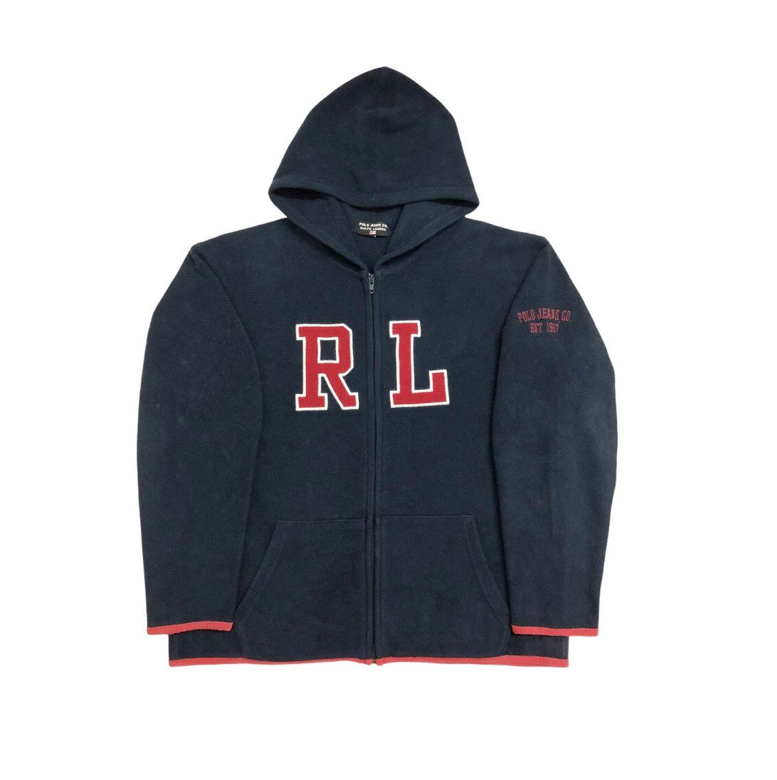 Polo Ralph Lauren 90's Polo Ralph Lauren fleece zipper hoodie Size US M / EU 48-50 / 2 - 1 Thumbnail