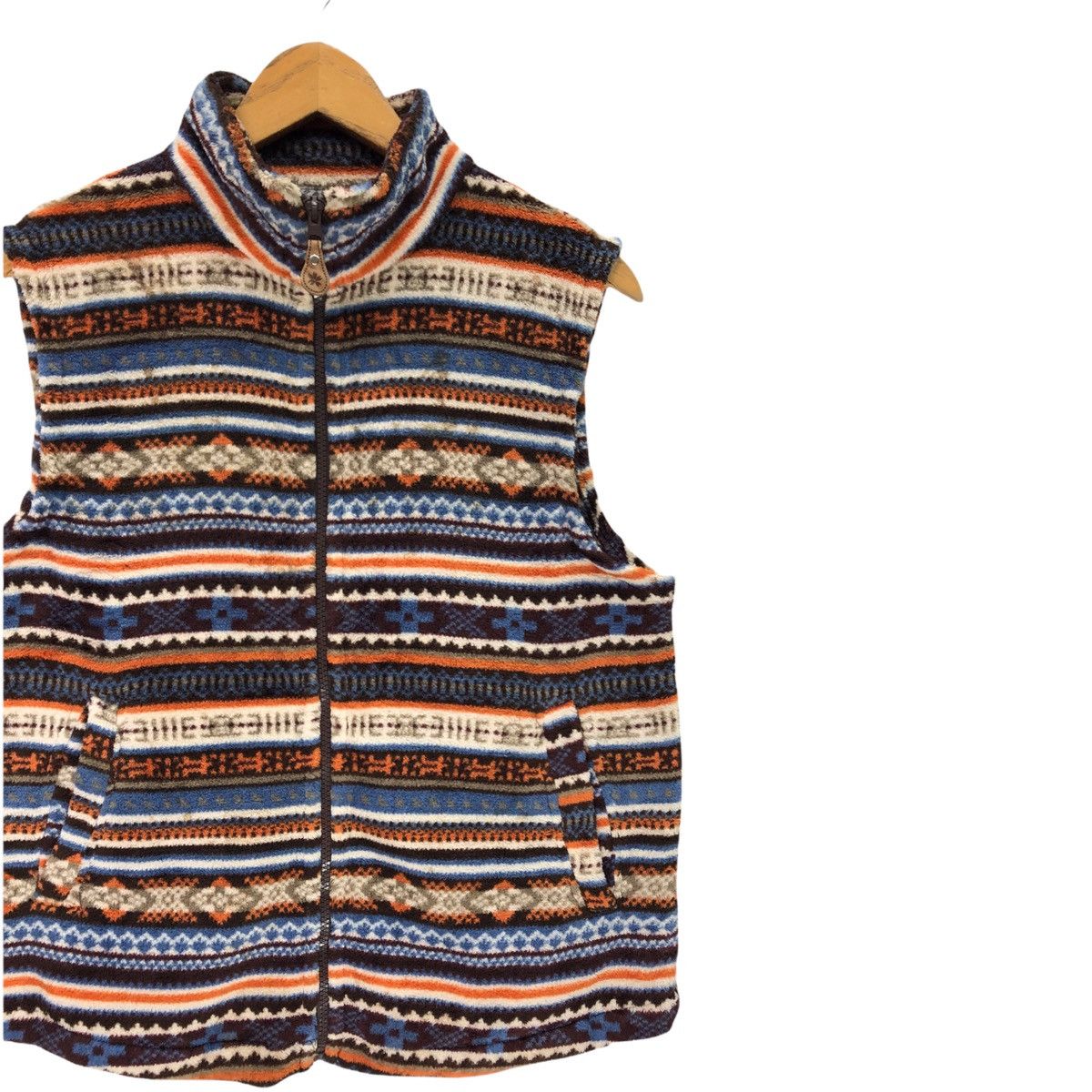 Japanese Brand × Vintage Vintage Mocka Giene Striped Vest Jacket Size US S / EU 44-46 / 1 - 3 Thumbnail
