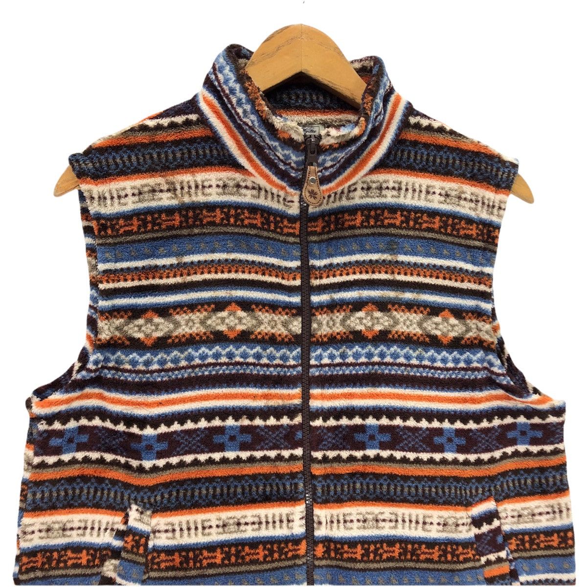 Japanese Brand × Vintage Vintage Mocka Giene Striped Vest Jacket Size US S / EU 44-46 / 1 - 2 Thumbnail