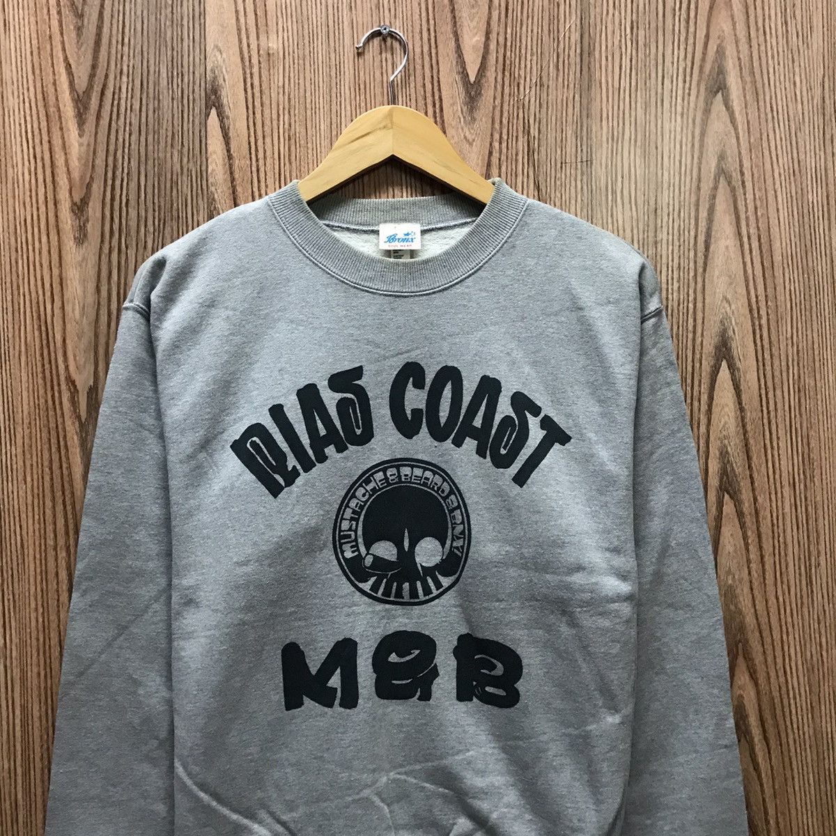 Japanese Brand × Vintage Vintage Mustache Beard Sweatshirt Crew Neck Size US M / EU 48-50 / 2 - 2 Thumbnail