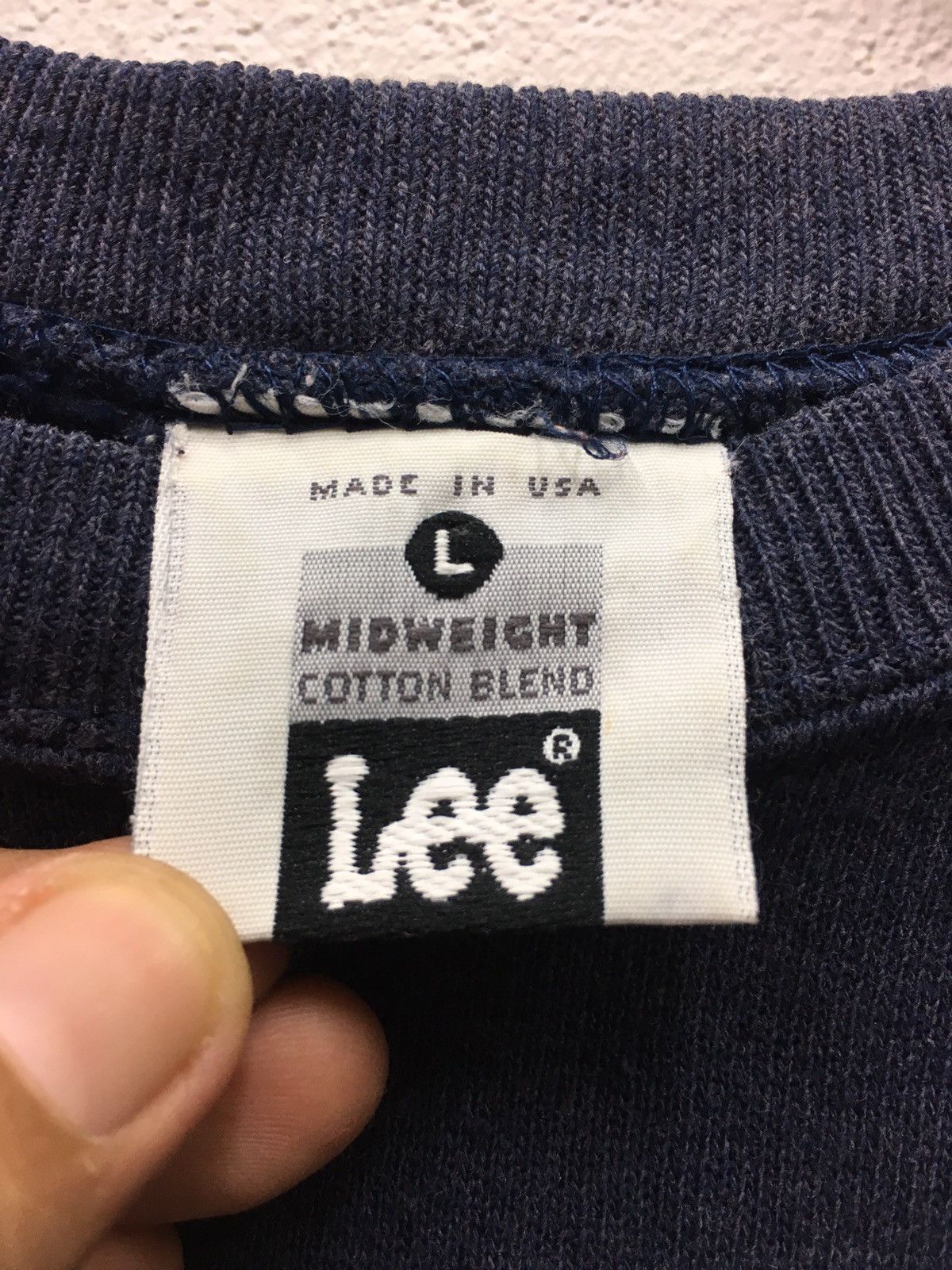 Lee × Vintage Vintage LEE Big Logo Made in Usa Sweatshirt Size US L / EU 52-54 / 3 - 6 Thumbnail