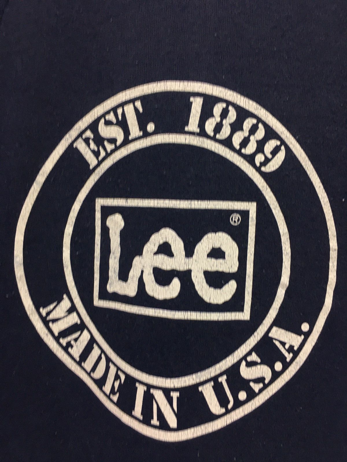 Lee × Vintage Vintage LEE Big Logo Made in Usa Sweatshirt Size US L / EU 52-54 / 3 - 3 Thumbnail