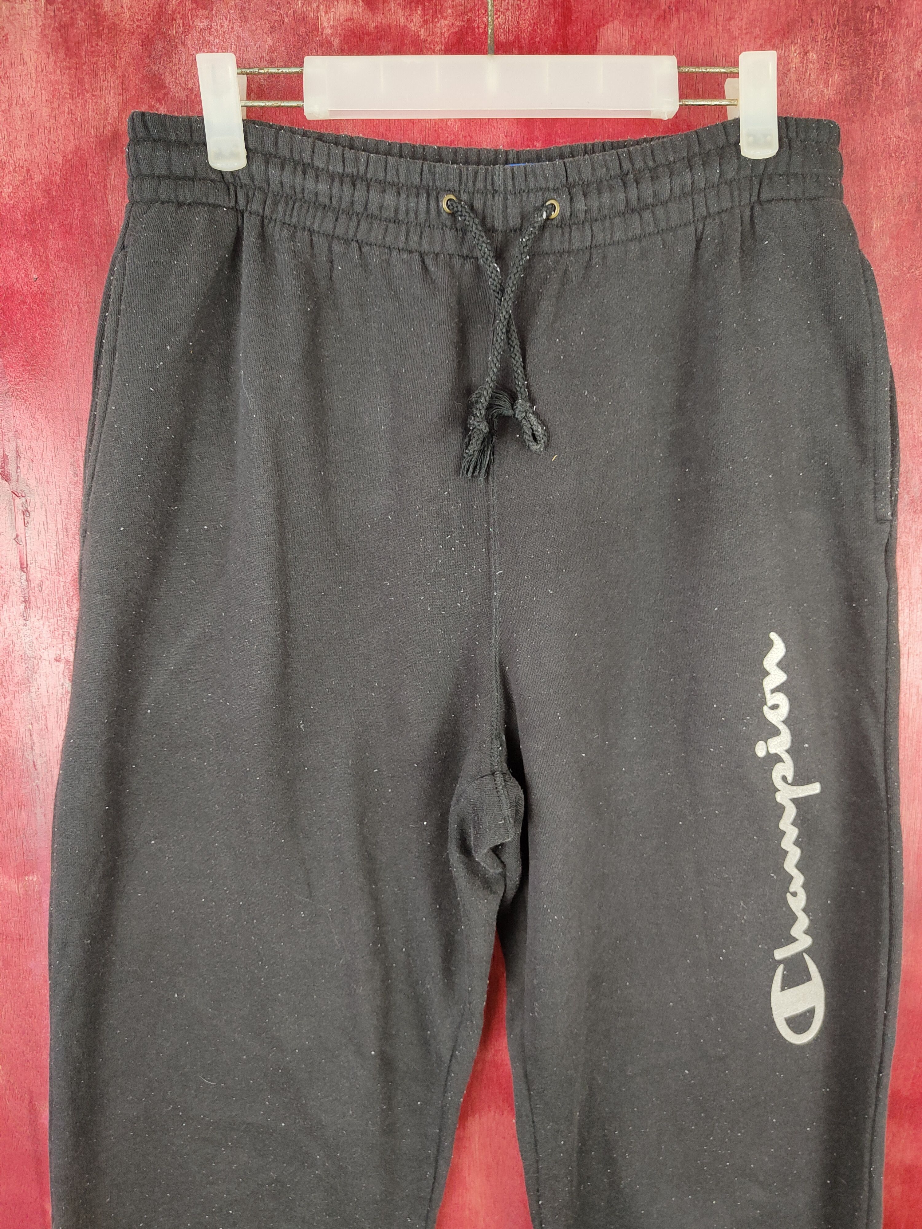 Champion × Vintage Champion Black Multi Pocket jogger Sweatpants #S541 Size US 31 - 2 Thumbnail