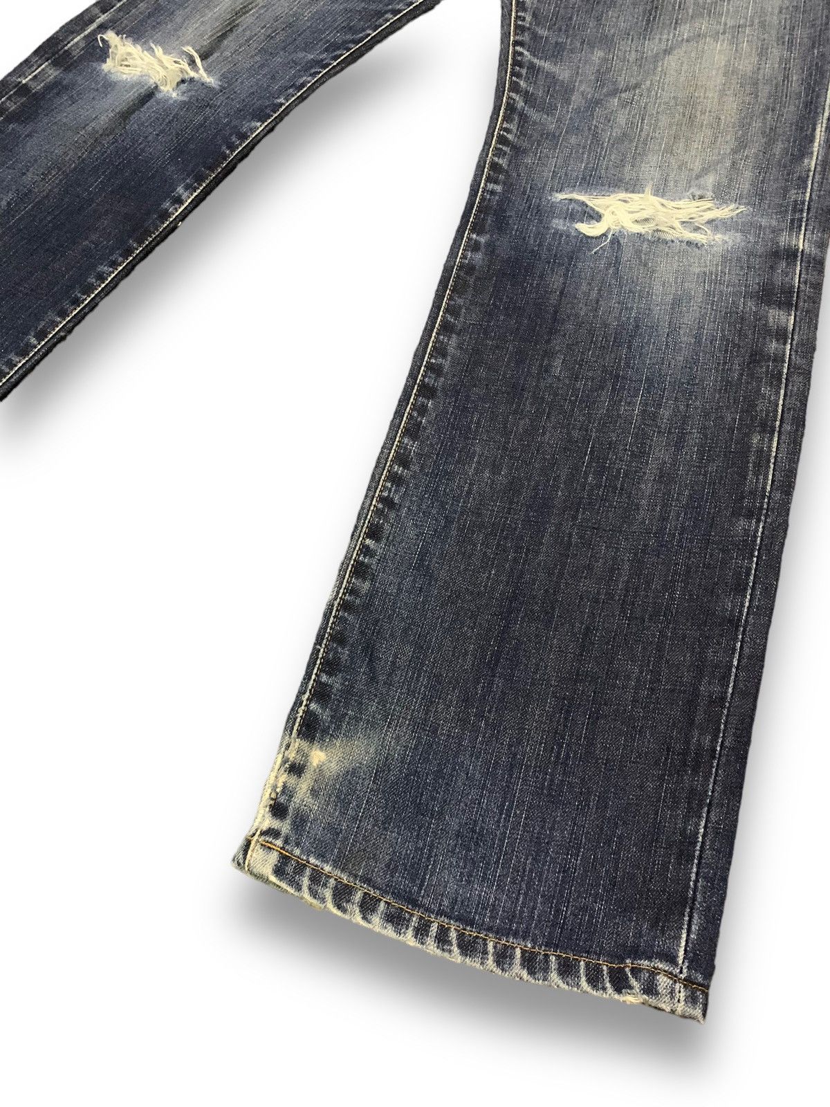 Edwin Vintage Edwin 503 Dark Blue Wash Distressed Grunge Jeans Size US 29 - 11 Thumbnail