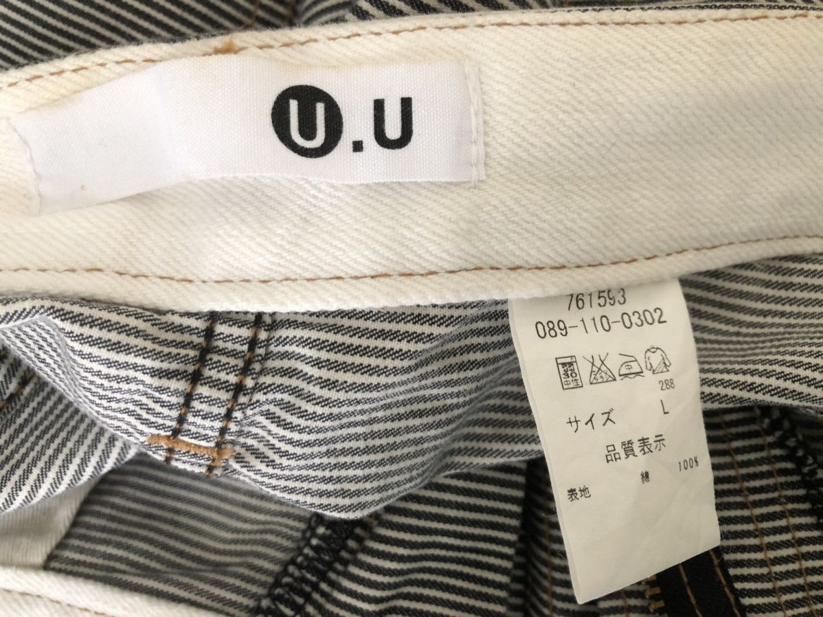 wjk U.U Japan Horizontal Striped Pant Flare Jeans Size US 31 - 21 Thumbnail