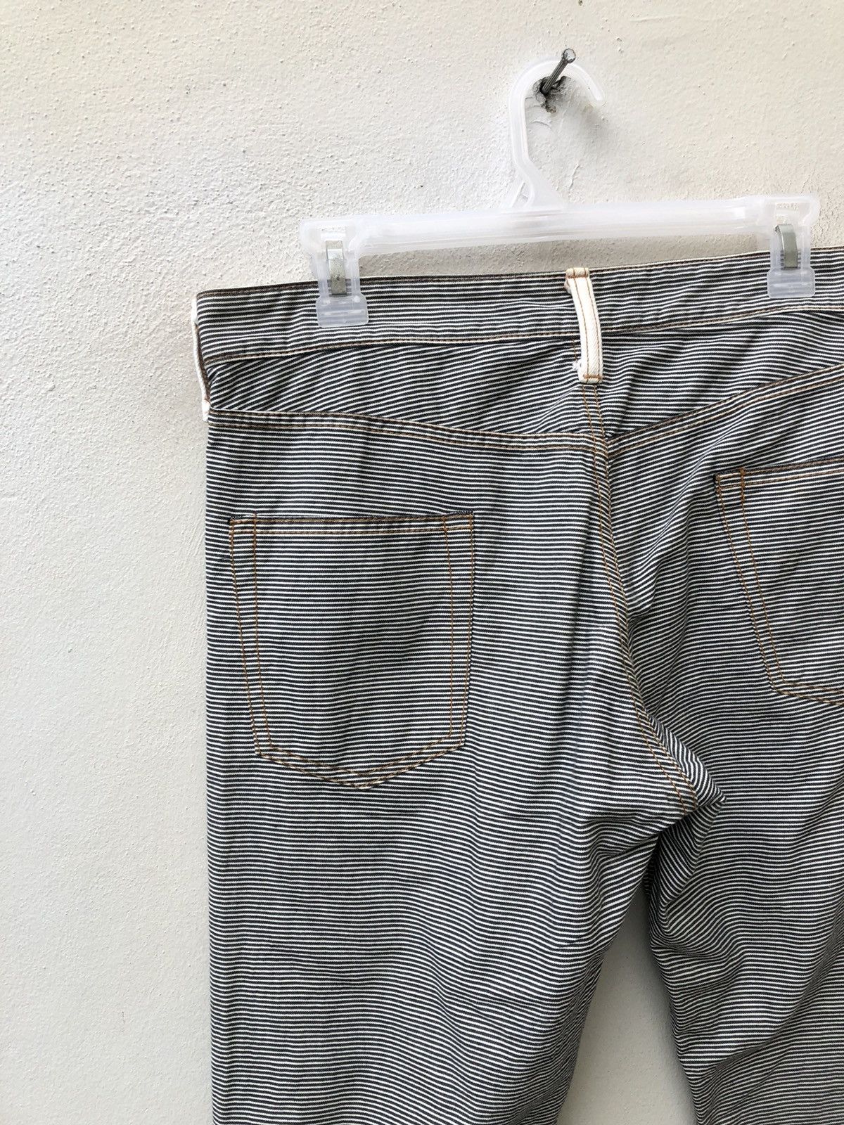wjk U.U Japan Horizontal Striped Pant Flare Jeans Size US 31 - 16 Thumbnail