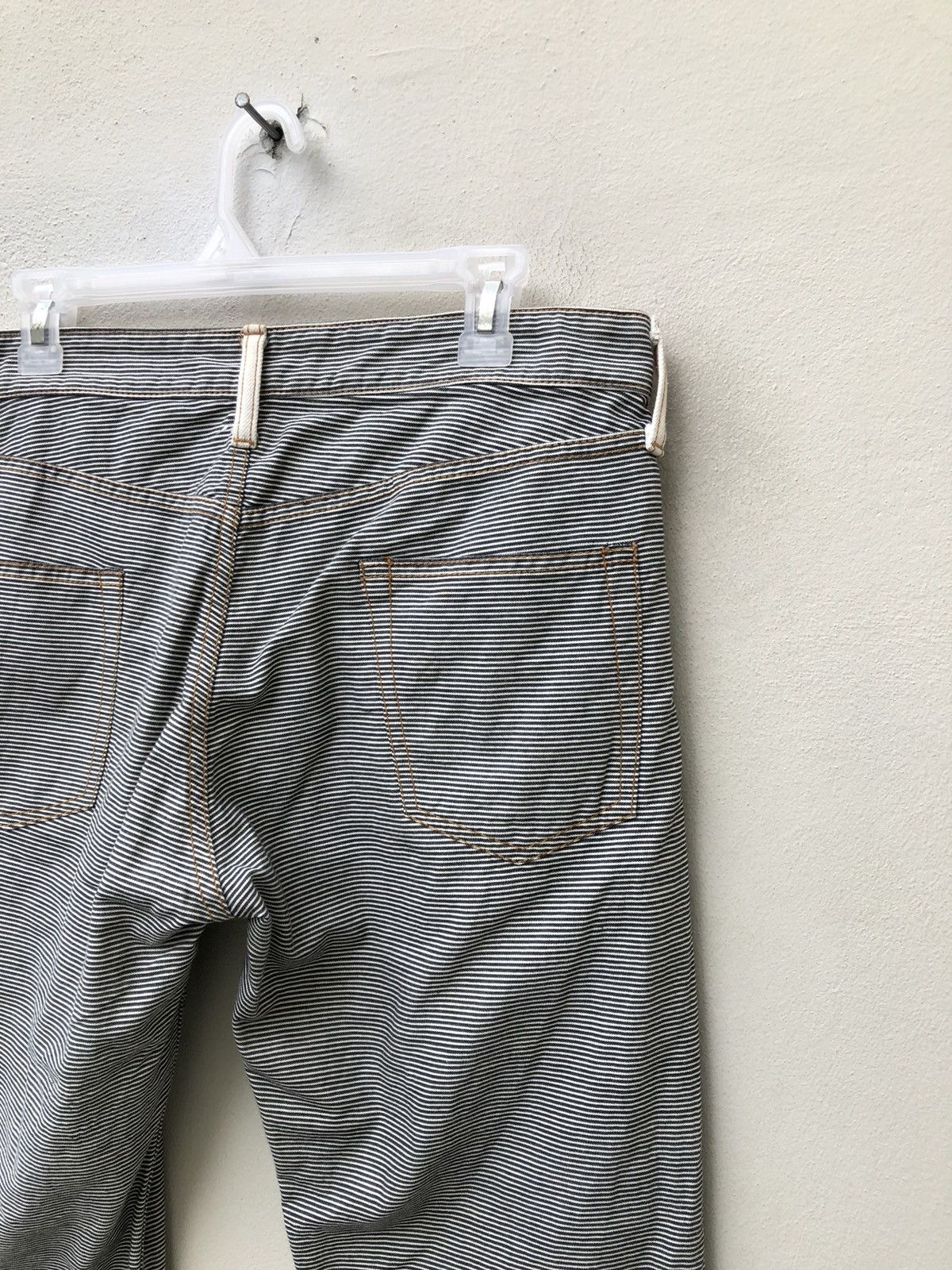 wjk U.U Japan Horizontal Striped Pant Flare Jeans Size US 31 - 18 Thumbnail