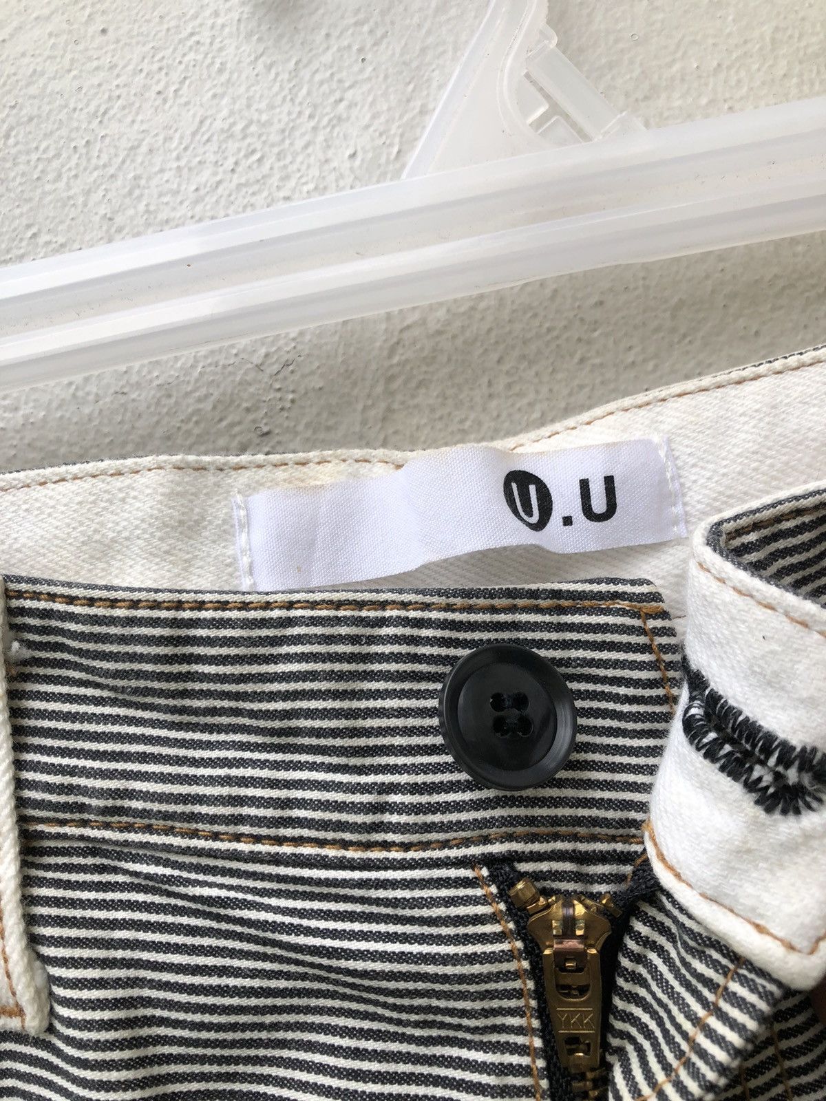 wjk U.U Japan Horizontal Striped Pant Flare Jeans Size US 31 - 8 Thumbnail