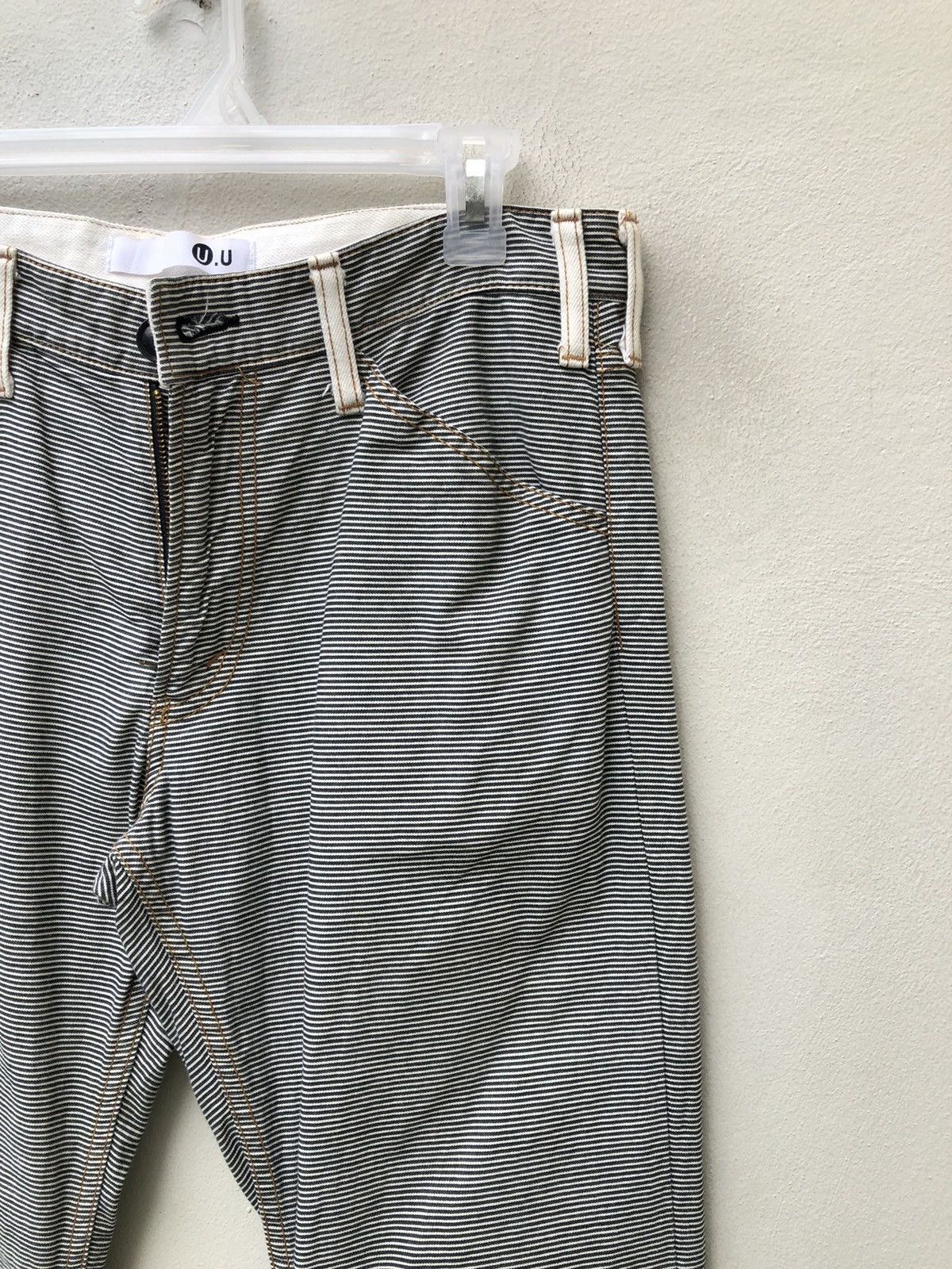 wjk U.U Japan Horizontal Striped Pant Flare Jeans Size US 31 - 12 Thumbnail