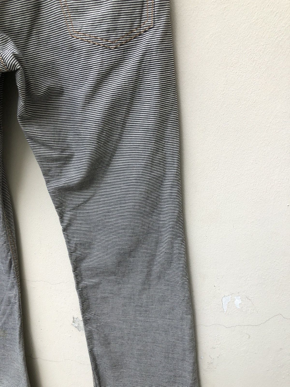 wjk U.U Japan Horizontal Striped Pant Flare Jeans Size US 31 - 19 Thumbnail