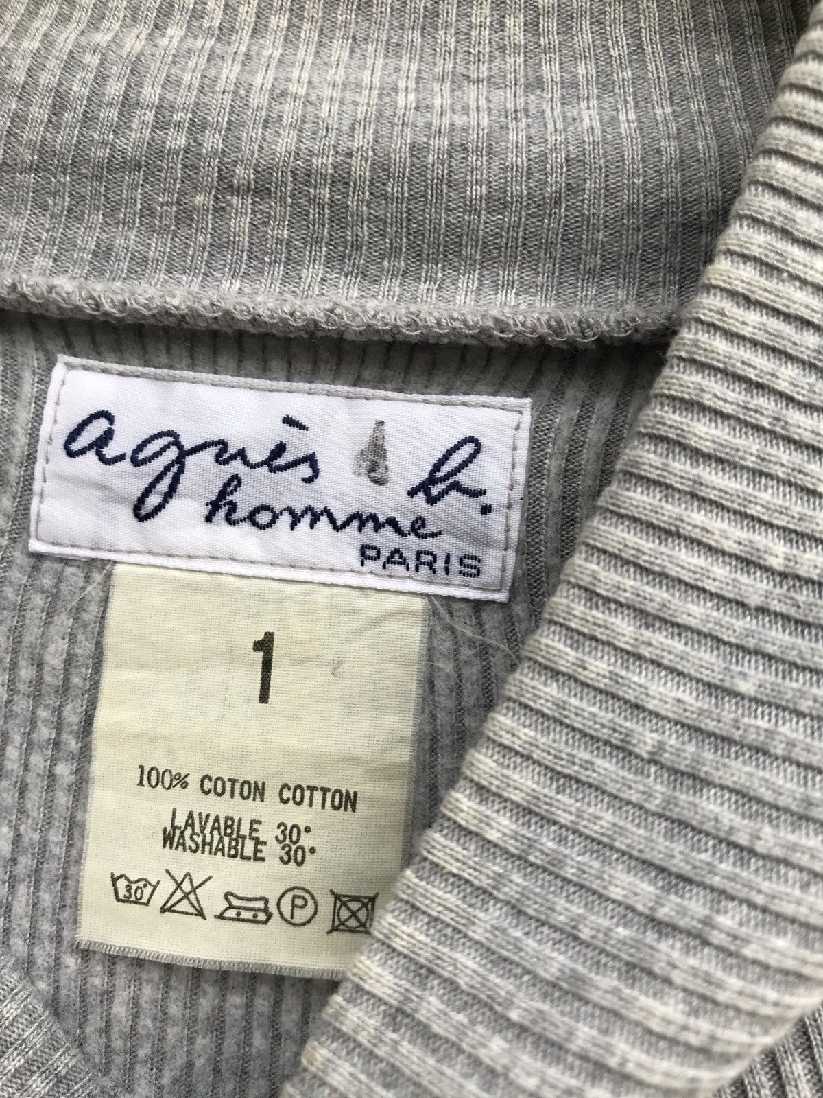 agnes b. Agnes B. Plain Turtleneck Long Sleeve Light Grey Shirts Size US S / EU 44-46 / 1 - 7 Thumbnail