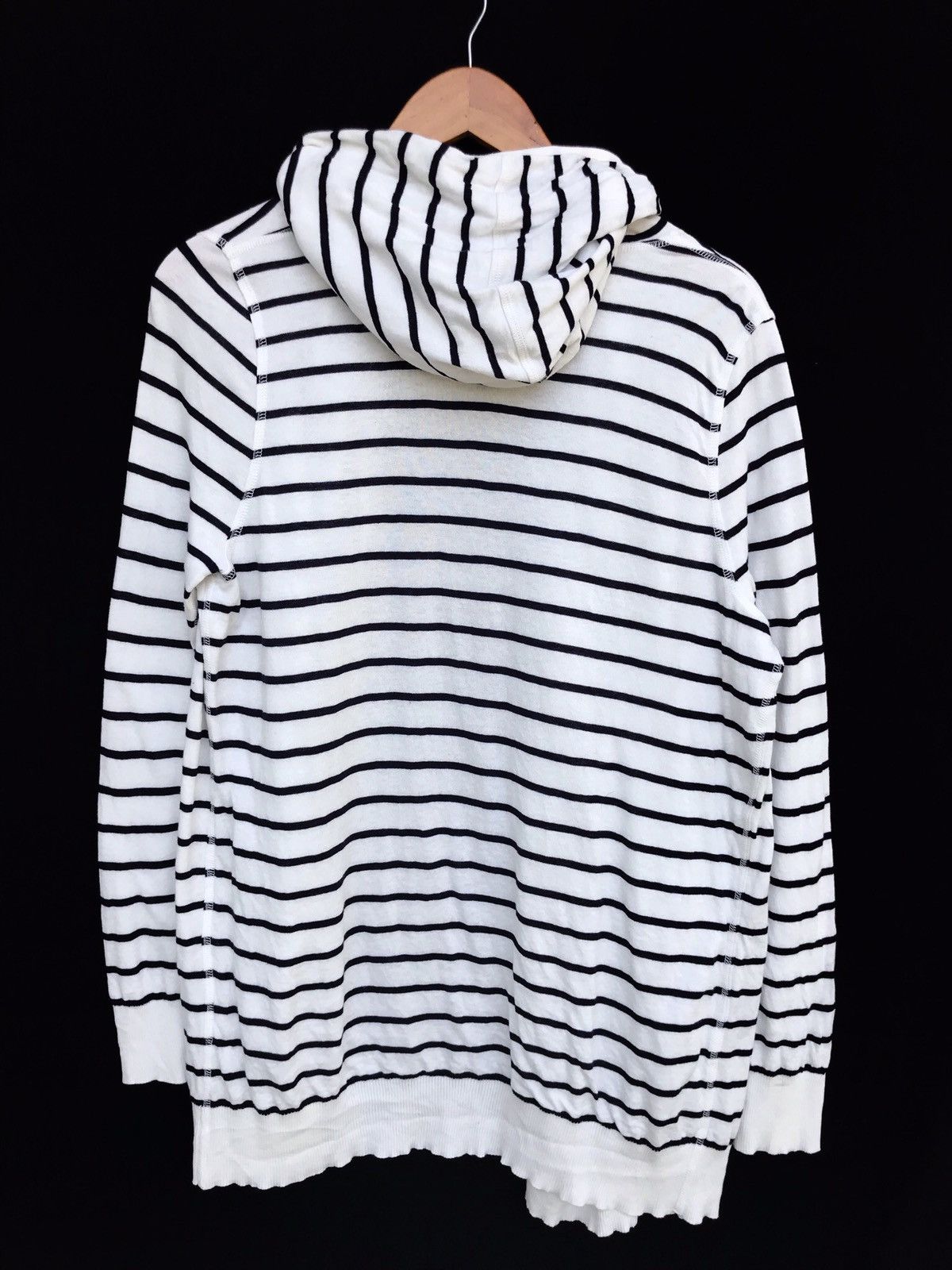 Sonia Rykiel Vintage Sonia Rykiel Stripes Hoodie Cardigan Size M / US 6-8 / IT 42-44 - 2 Thumbnail
