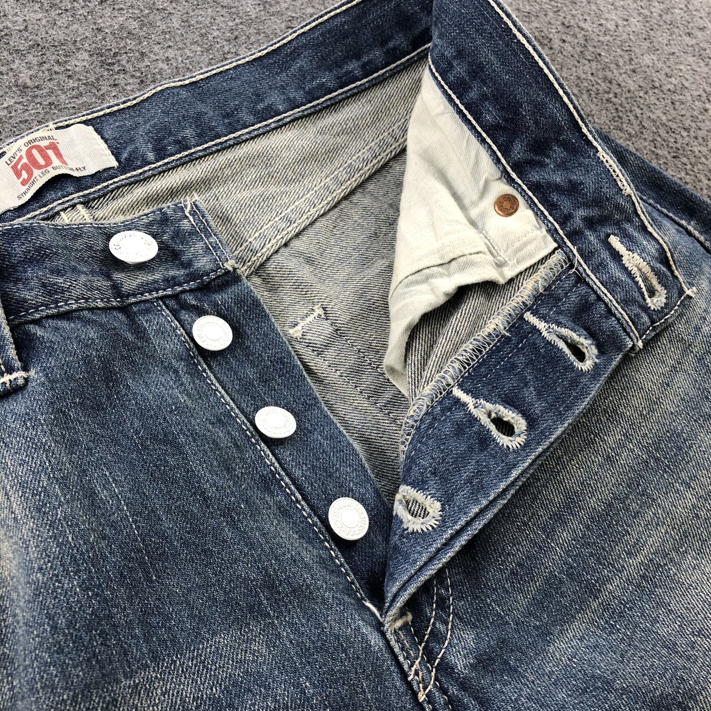 Levi's Vintage Distress Levis 501 Jeans-JM1542 Size US 30 / EU 46 - 8 Thumbnail