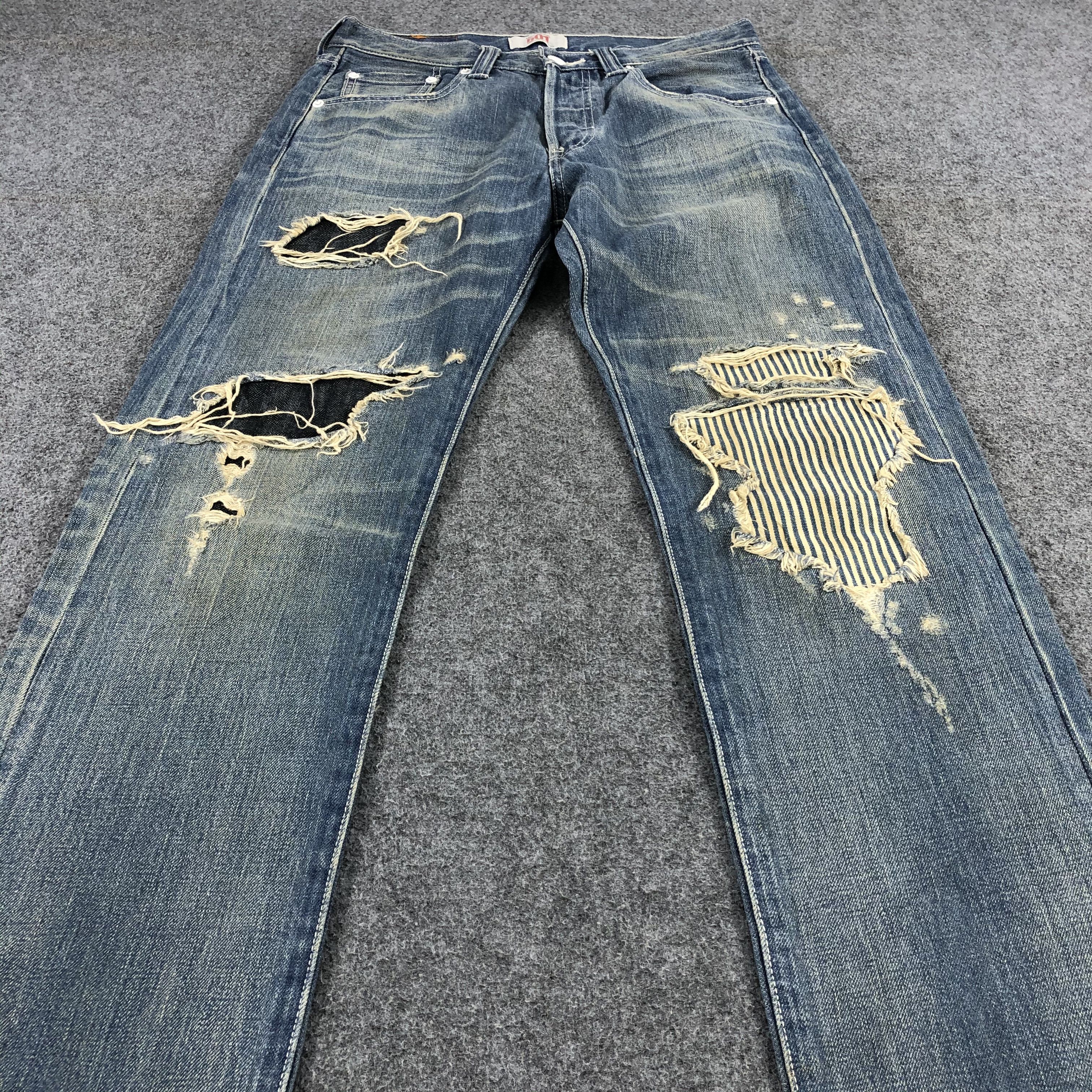 Levi's Vintage Distress Levis 501 Jeans-JM1542 Size US 30 / EU 46 - 3 Thumbnail