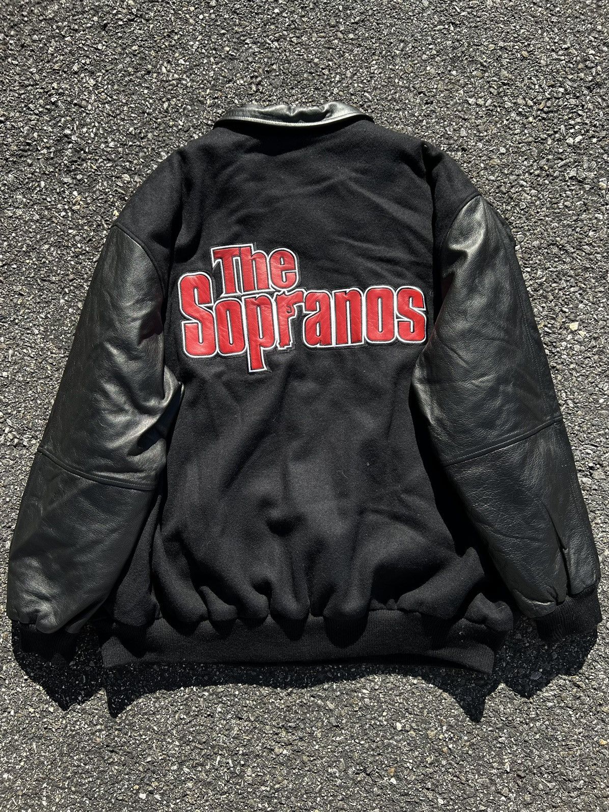 image of Movie x Vintage The Sopranos Jacket in Black, Men's (Size 2XL)