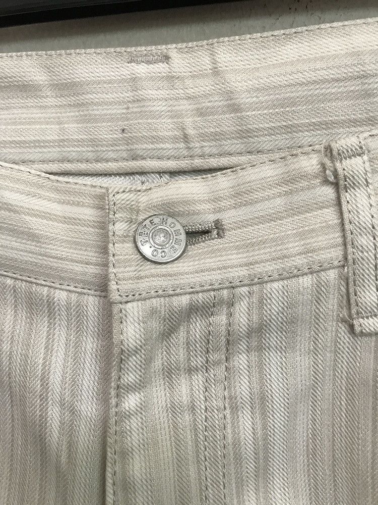 Tete Homme Tete Homme Japan Striped Pant Flare Jeans Size US 34 / EU 50 - 3 Thumbnail