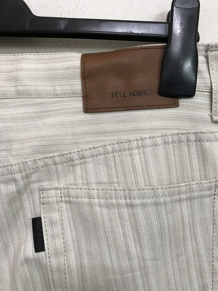 Tete Homme Tete Homme Japan Striped Pant Flare Jeans Size US 34 / EU 50 - 9 Thumbnail
