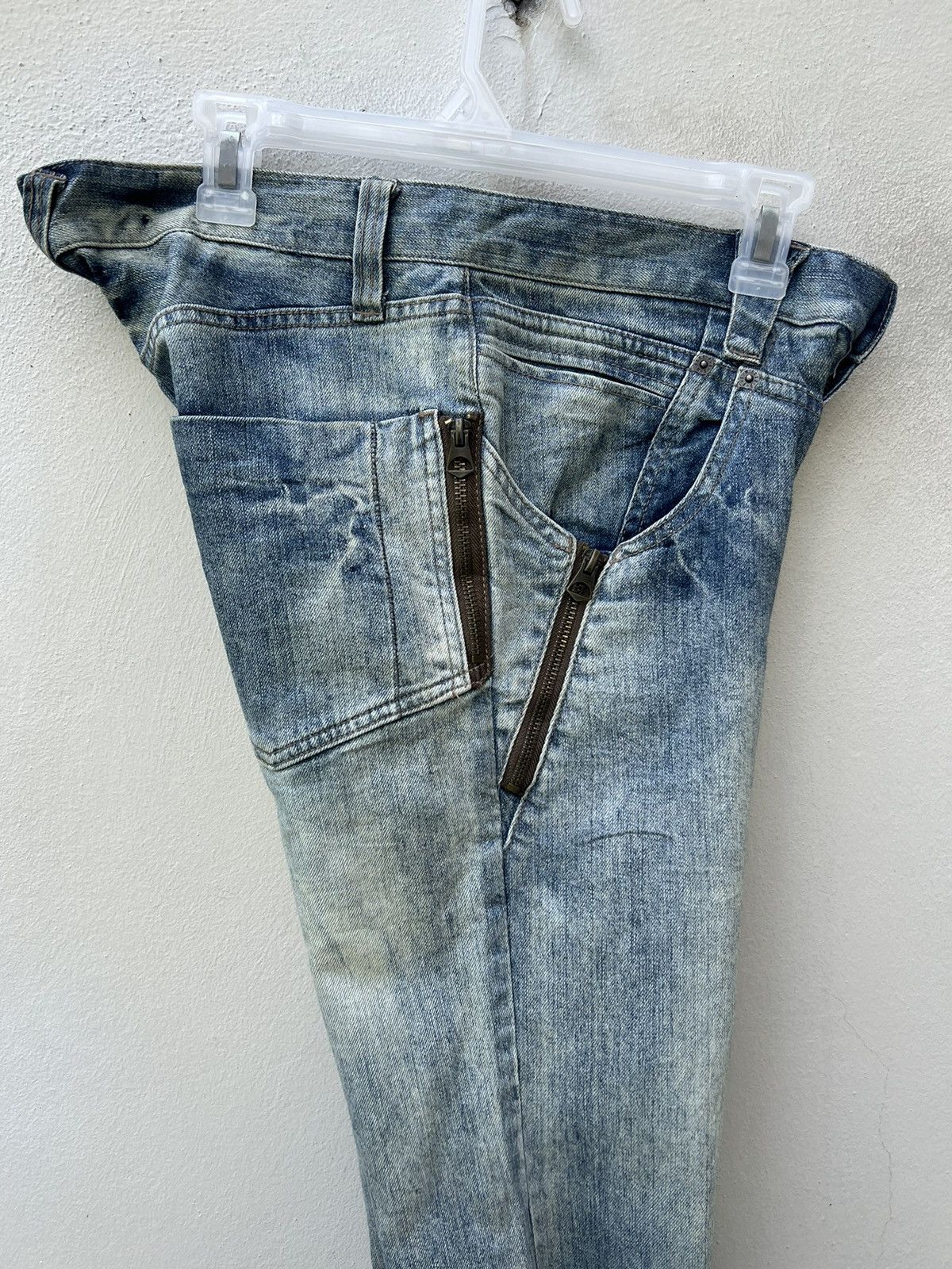 Vintage Vintage PPFM Japan Multi Zipper Stretch Denim Jeans Slim Size US 30 / EU 46 - 21 Thumbnail