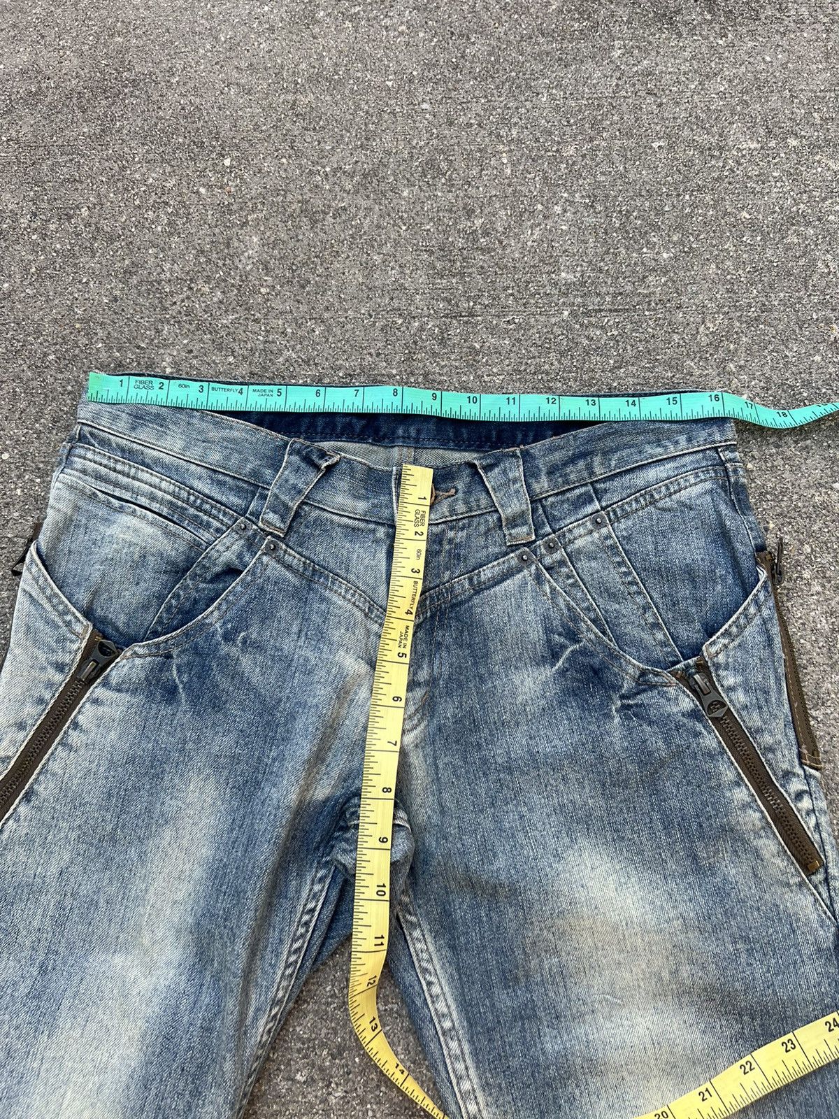 Vintage Vintage PPFM Japan Multi Zipper Stretch Denim Jeans Slim Size US 30 / EU 46 - 2 Thumbnail