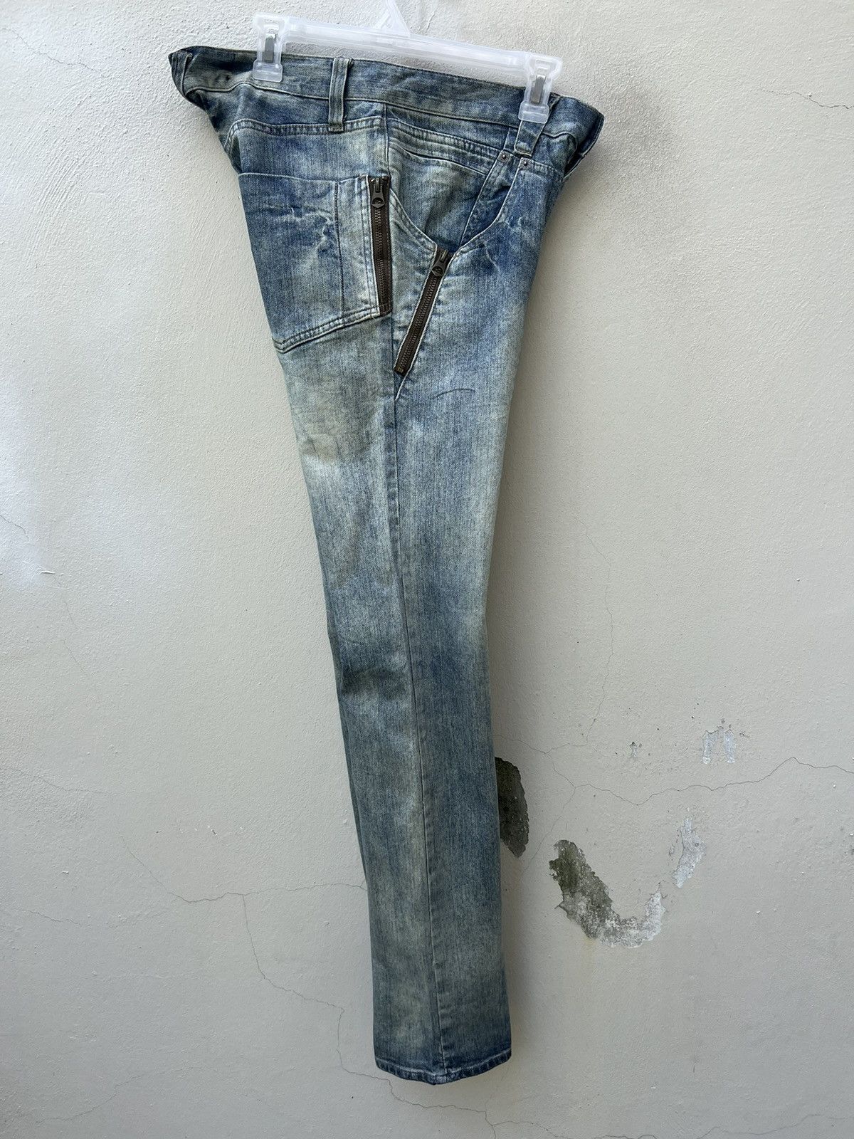 Vintage Vintage PPFM Japan Multi Zipper Stretch Denim Jeans Slim Size US 30 / EU 46 - 20 Thumbnail